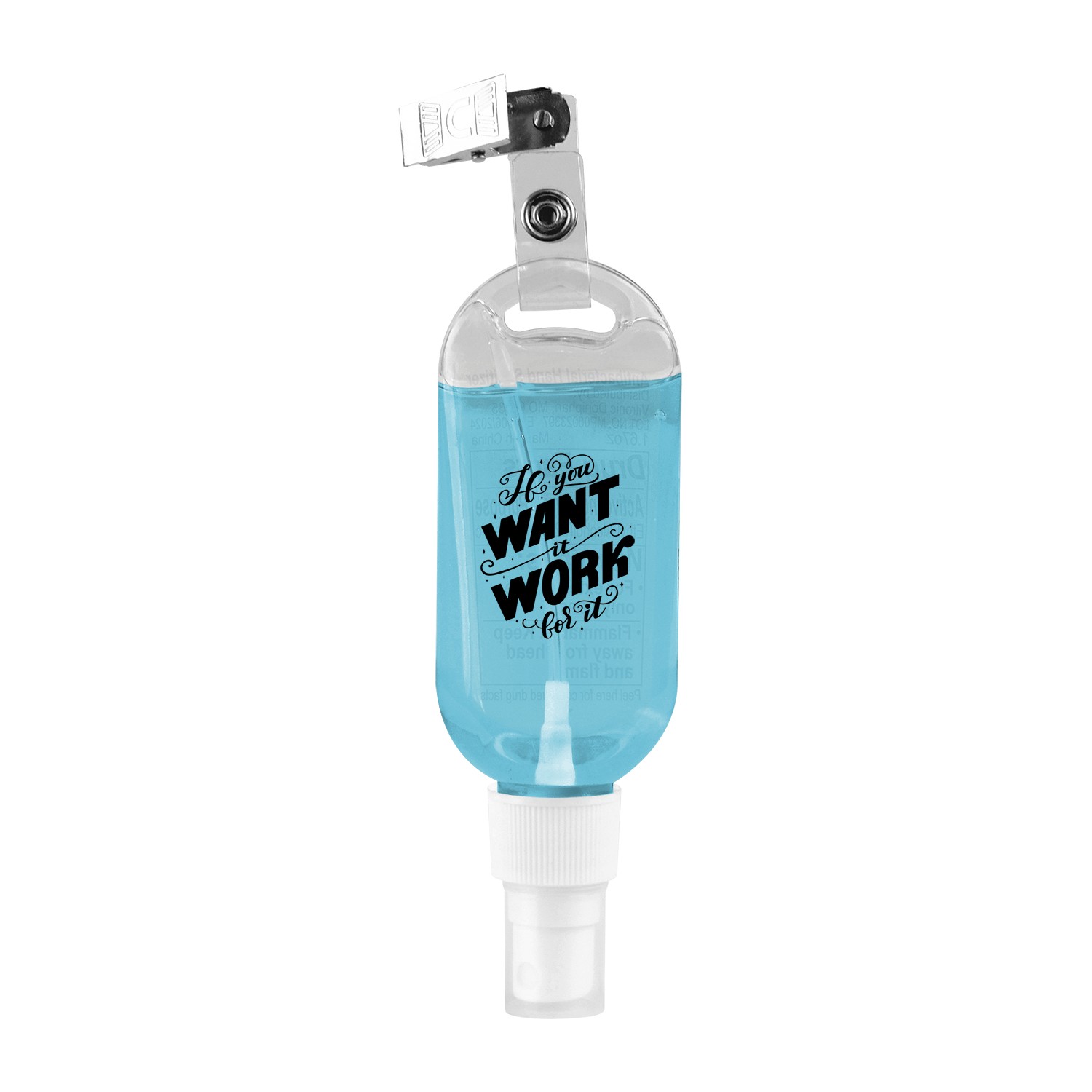 Picture of Spray Hand Sanitizer with Metal Clip