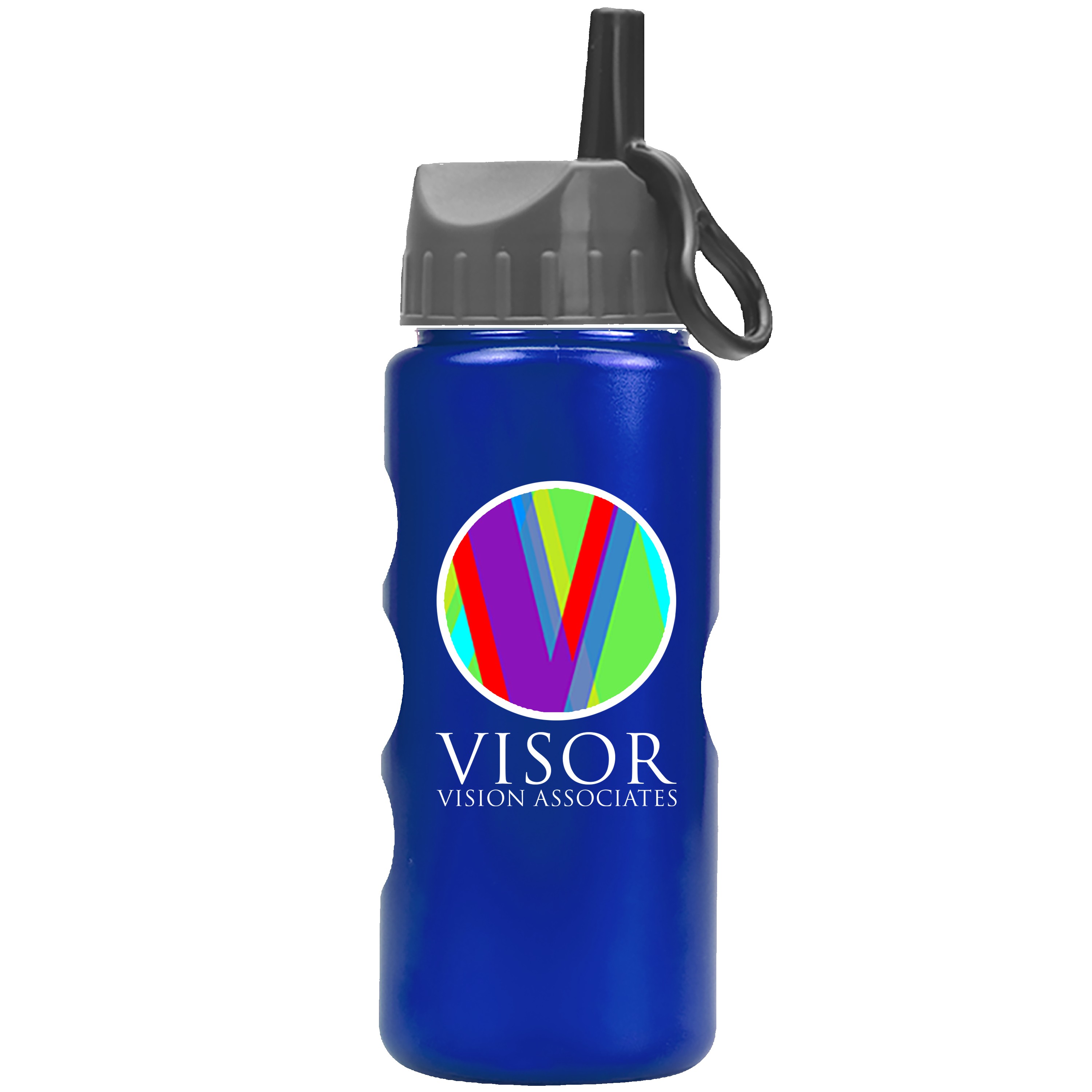 Picture of Garyline® Mini Peak Tritan® Metallike Bottle with Ring-Straw Lid - 22 oz.