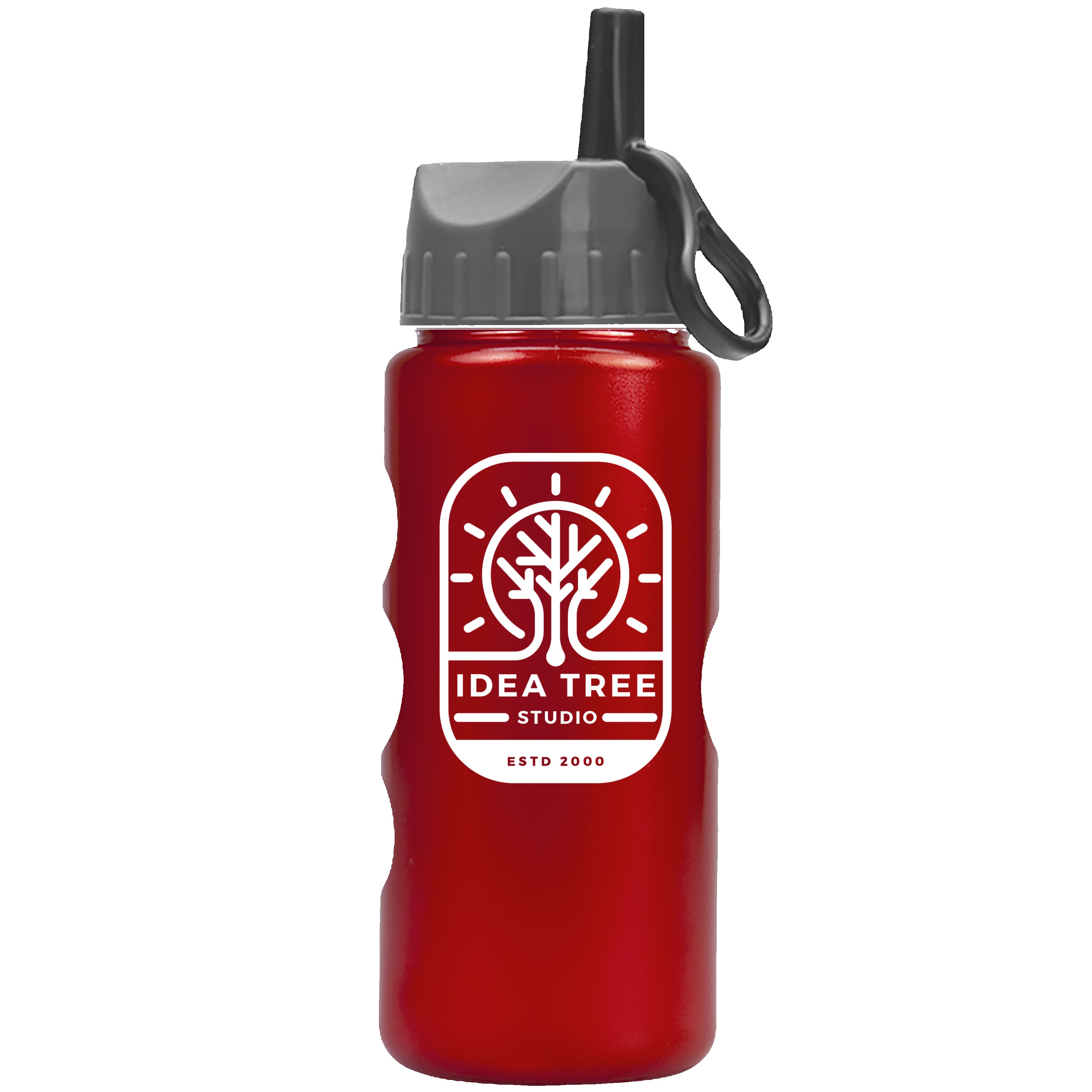 Picture of Garyline® Mini Peak Tritan® Metallike Bottle with Ring-Straw Lid - 22 oz.