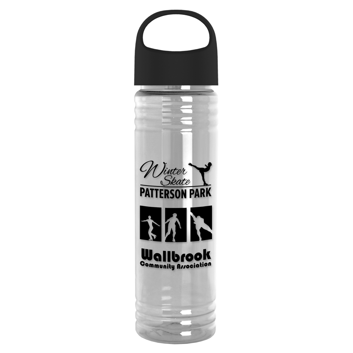 Picture of 24 Oz. Slim Fit Transparent Bottle w/Oval Crest Lid
