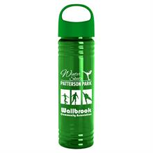 Picture of 24 Oz. Slim Fit Transparent Bottle w/Oval Crest Lid