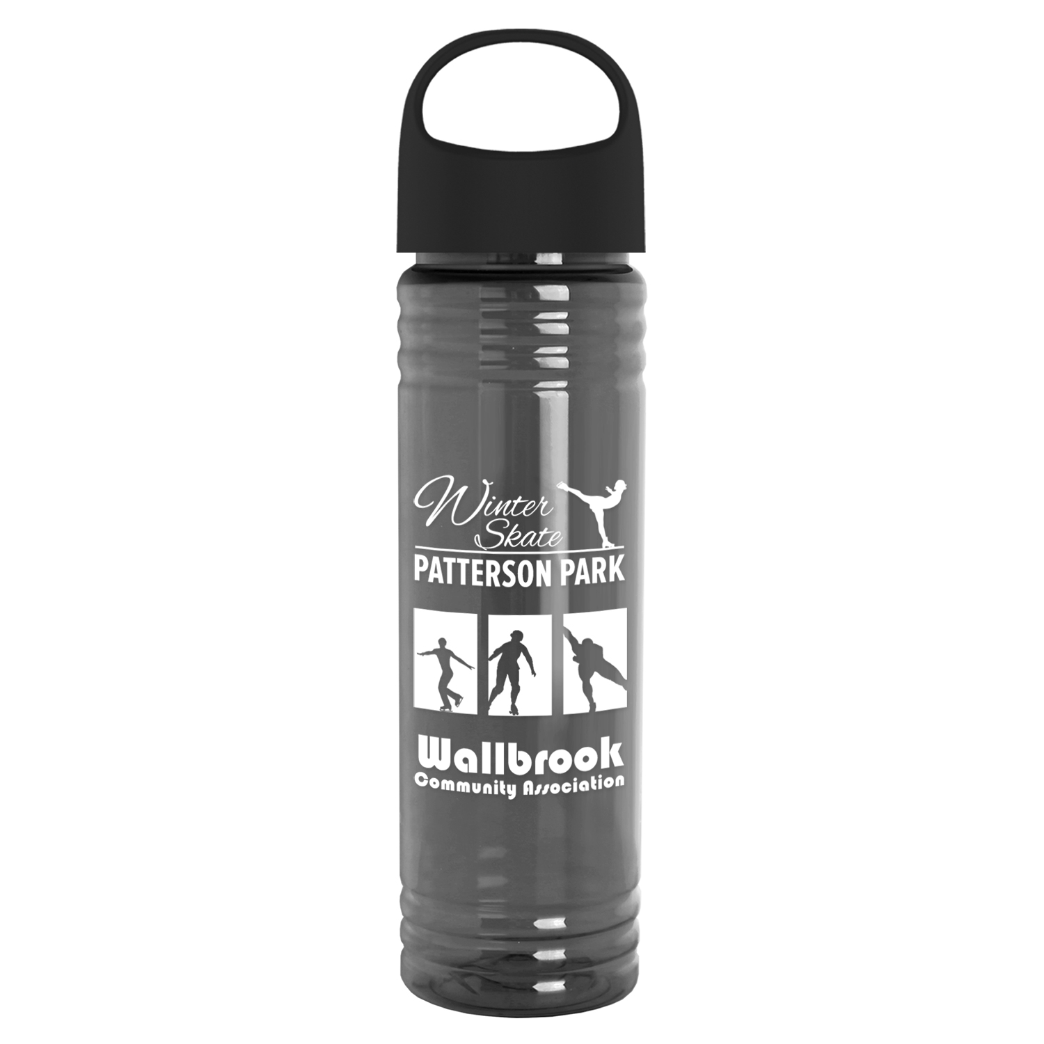 Picture of 24 Oz. Slim Fit Transparent Bottle w/Oval Crest Lid