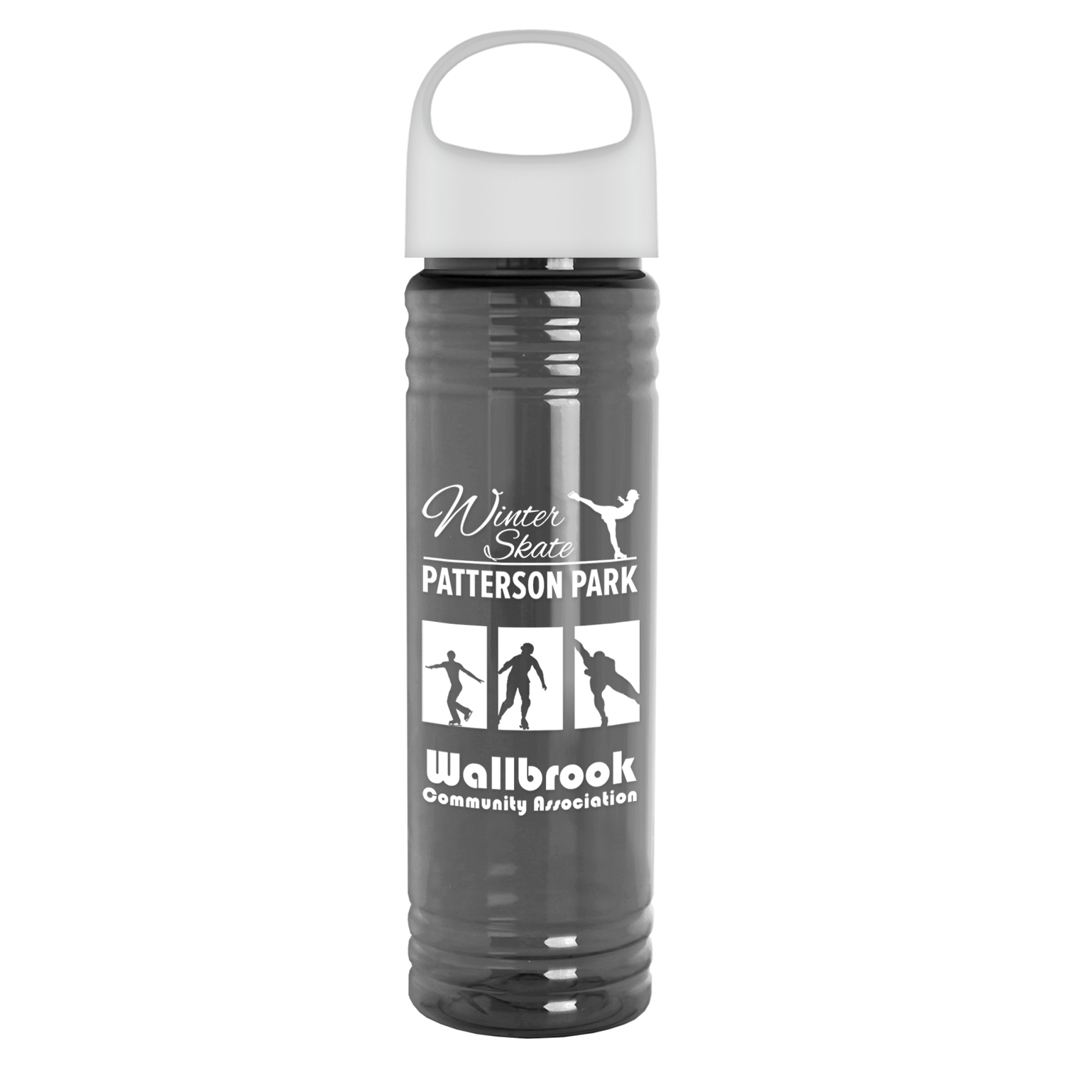 Picture of 24 Oz. Slim Fit Transparent Bottle w/Oval Crest Lid