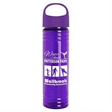 Picture of 24 Oz. Slim Fit Transparent Bottle w/Oval Crest Lid