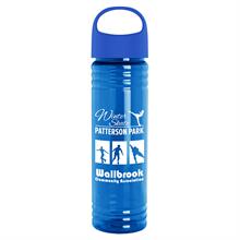 Picture of 24 Oz. Slim Fit Transparent Bottle w/Oval Crest Lid
