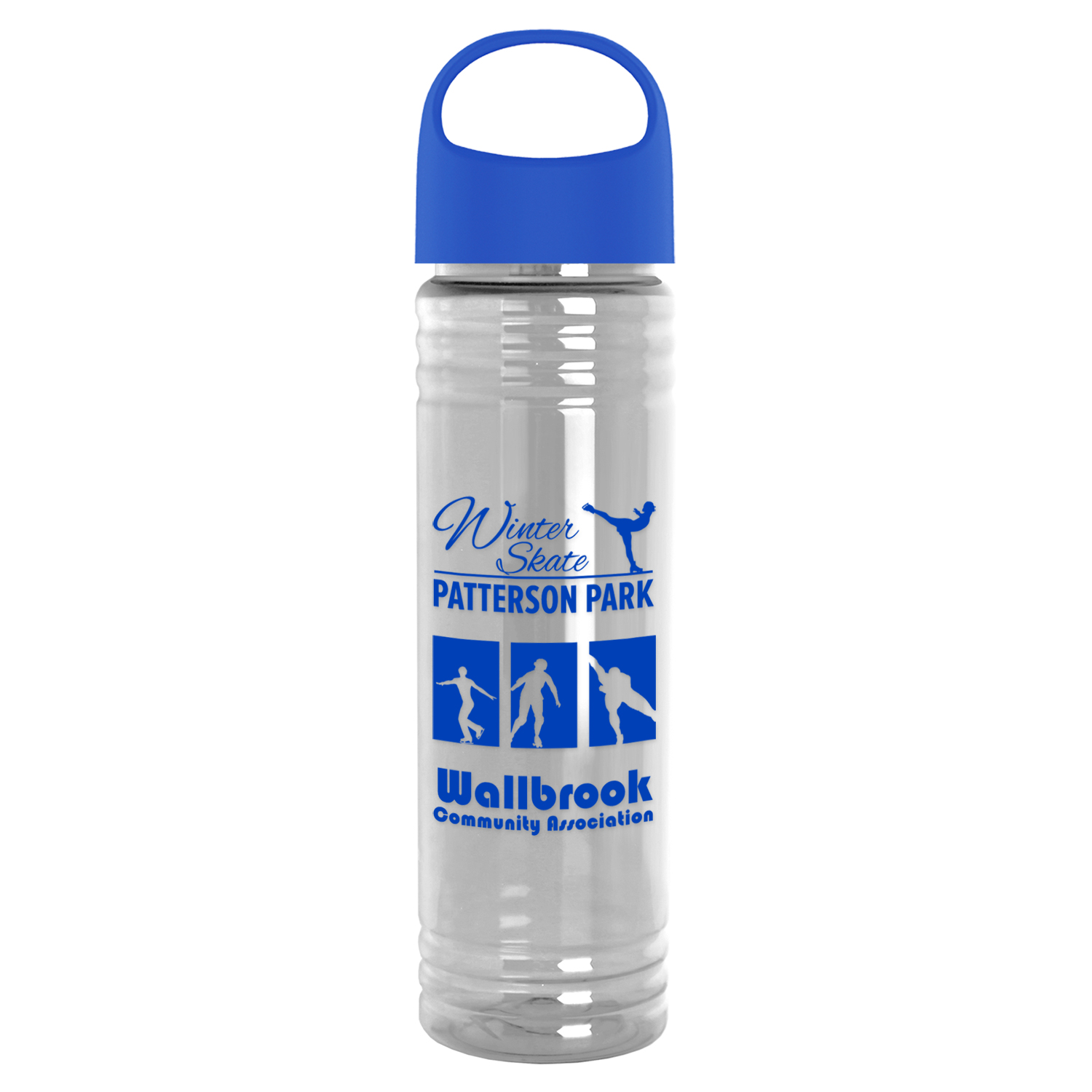 Picture of 24 Oz. Slim Fit Transparent Bottle w/Oval Crest Lid