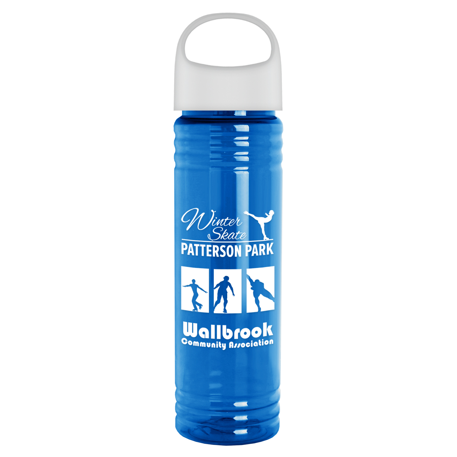 Picture of 24 Oz. Slim Fit Transparent Bottle w/Oval Crest Lid
