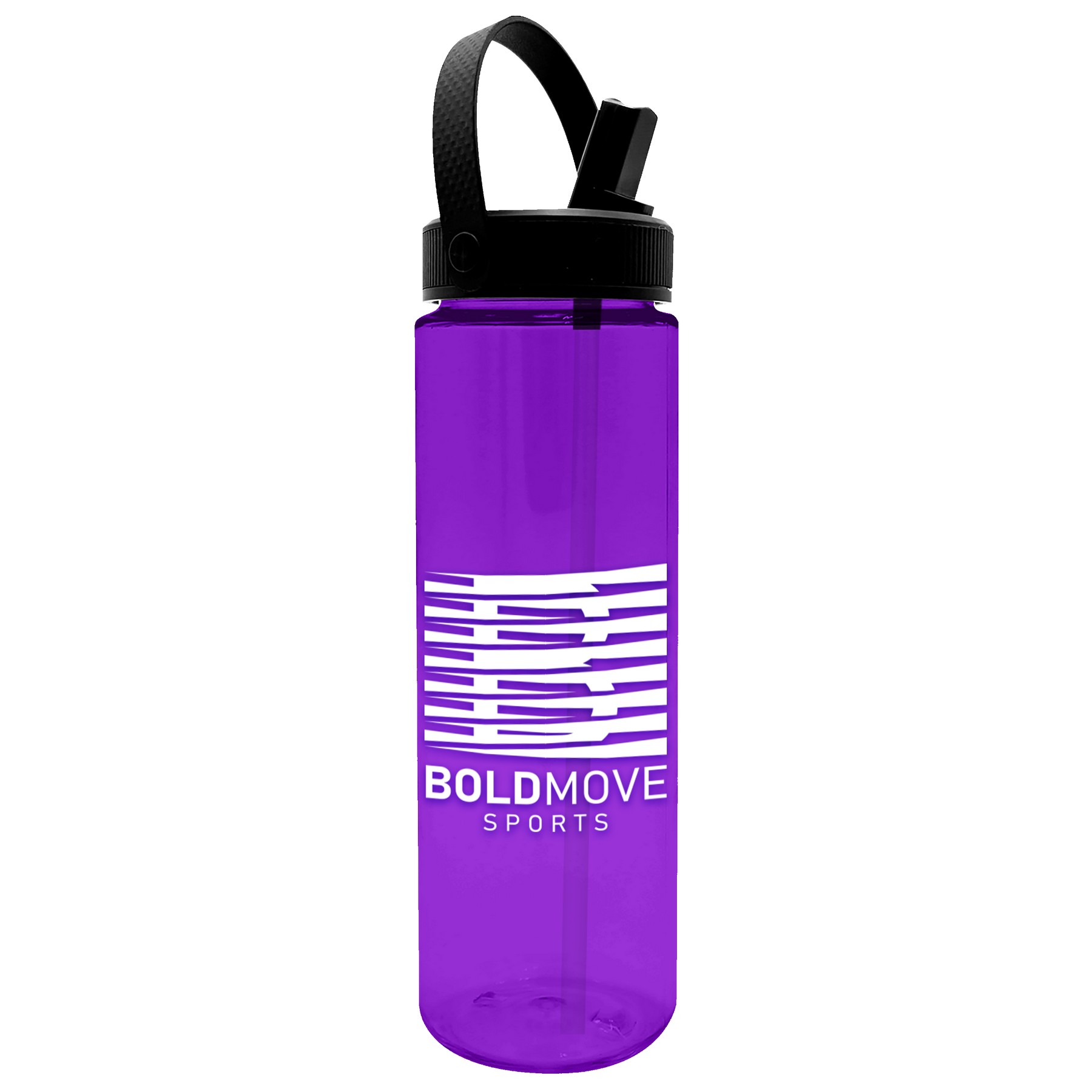 Picture of Garyline® Freedom Tritan® Bottle with Flip-Straw, Swivel-Handle Lid - 28 oz.