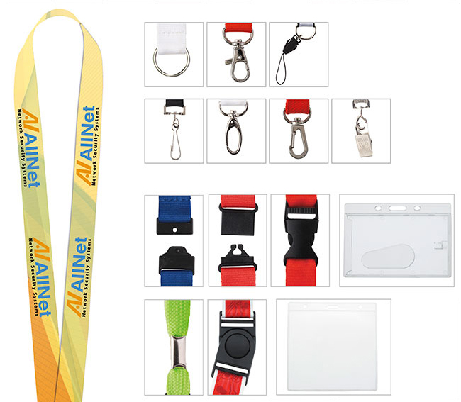 Picture of Universal Source® 1" Polyester 4 Color Lanyard