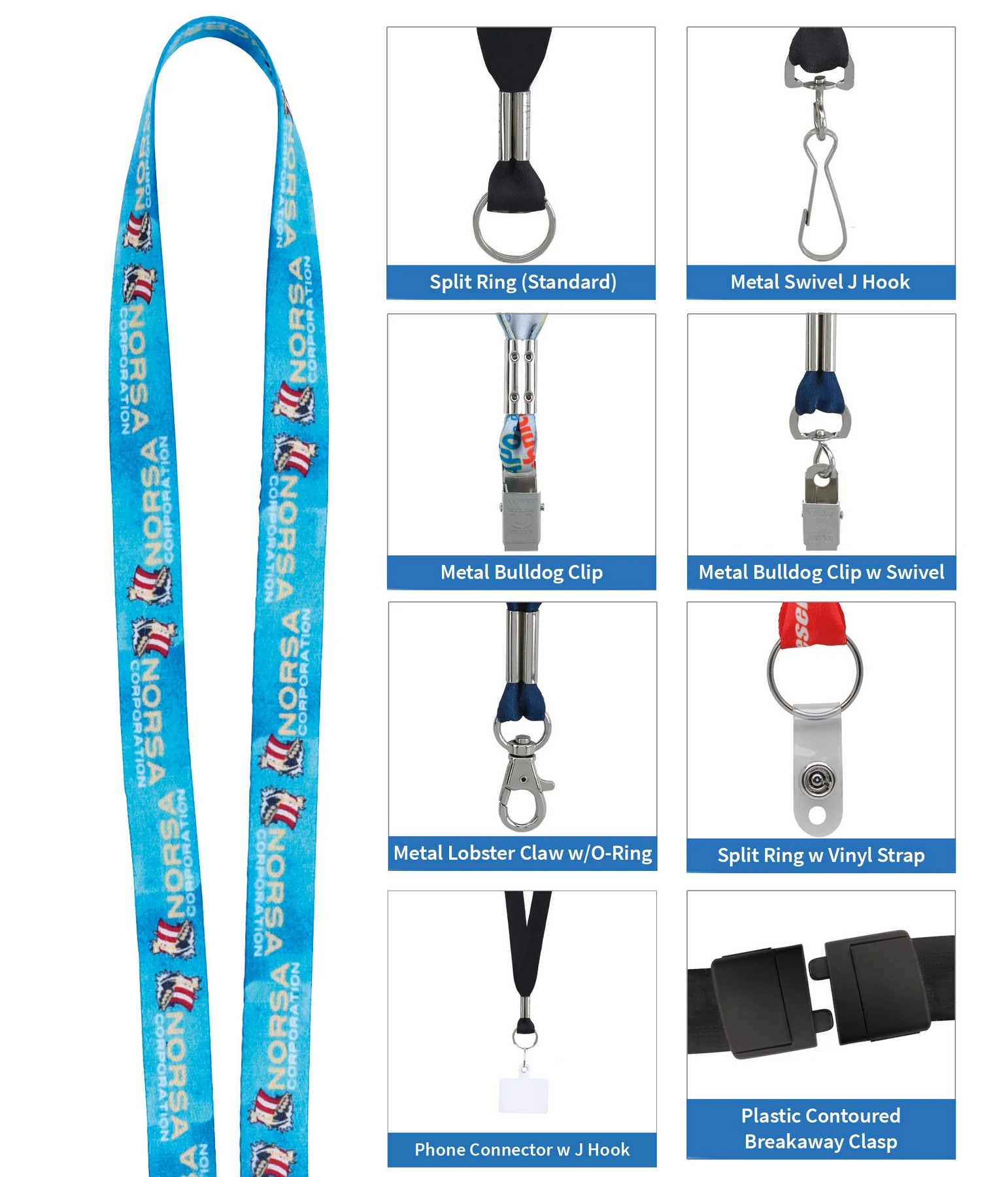 Picture of Good Value™ 1/2" Fine-Print Lanyard