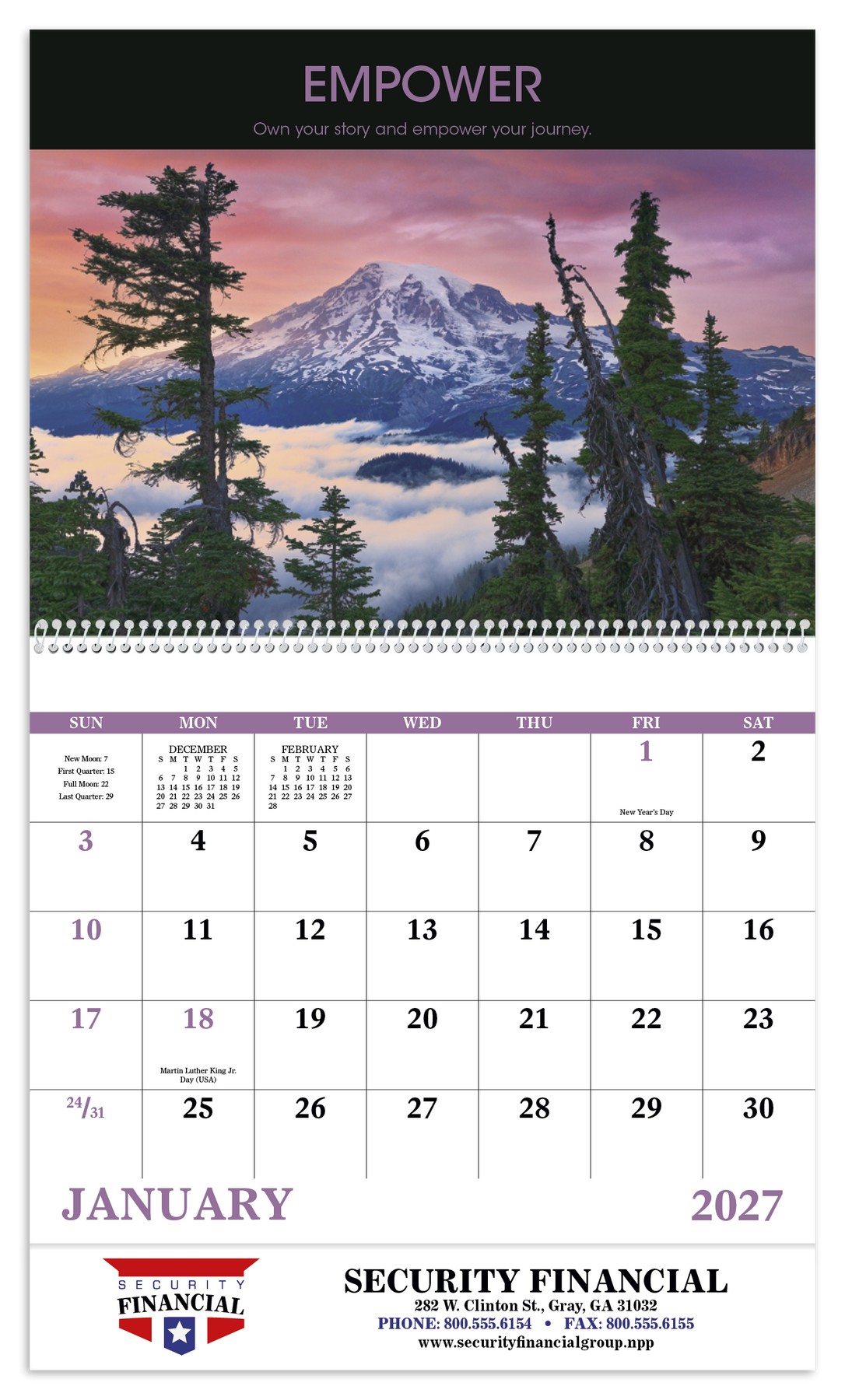 Picture of Good Value™ Motivations - Spiral Calendar