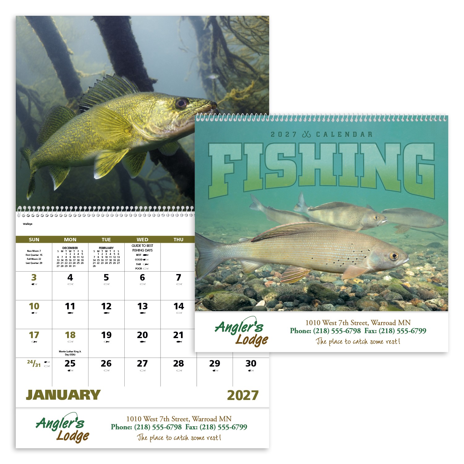 Picture of Good Value™ Fishing - Spiral Calendar