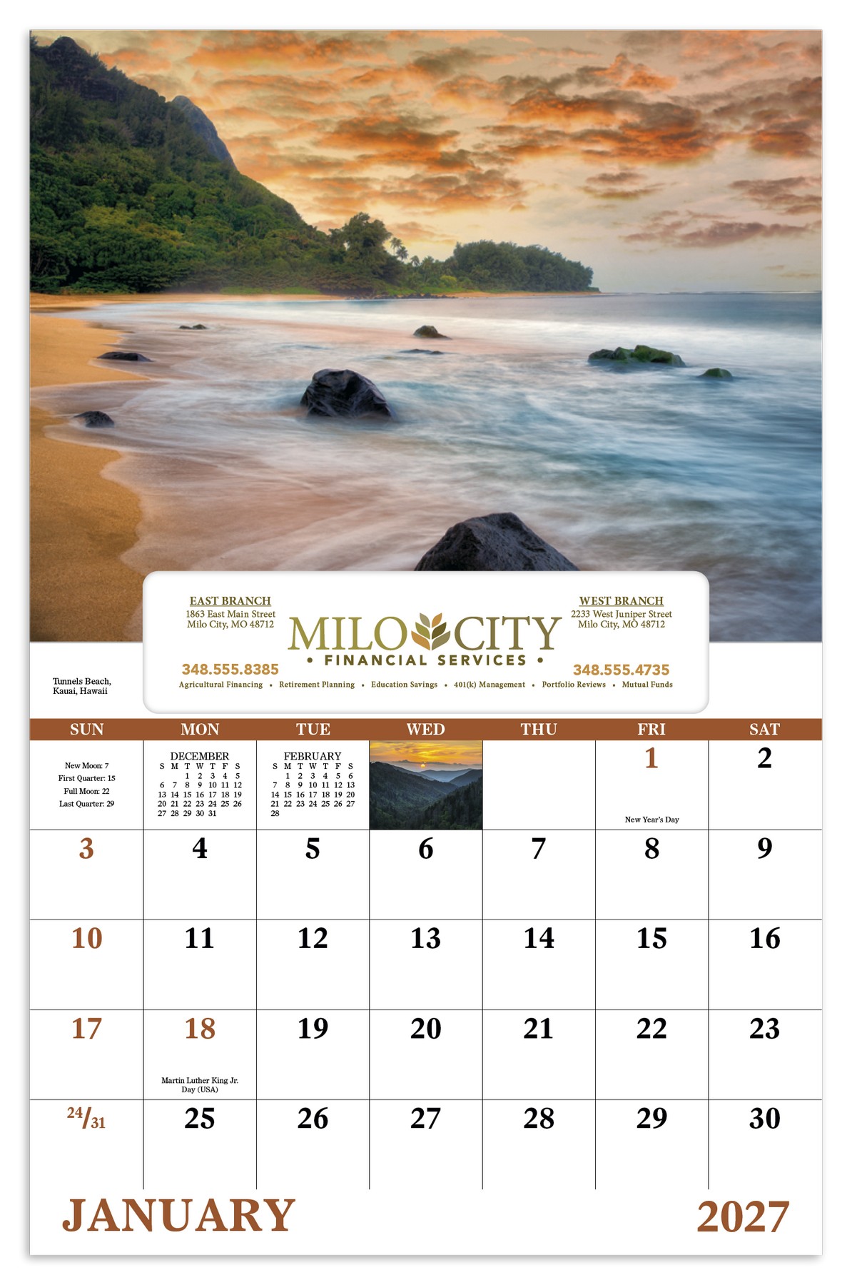 Picture of Good Value™ Landscapes of America - Window Calendar