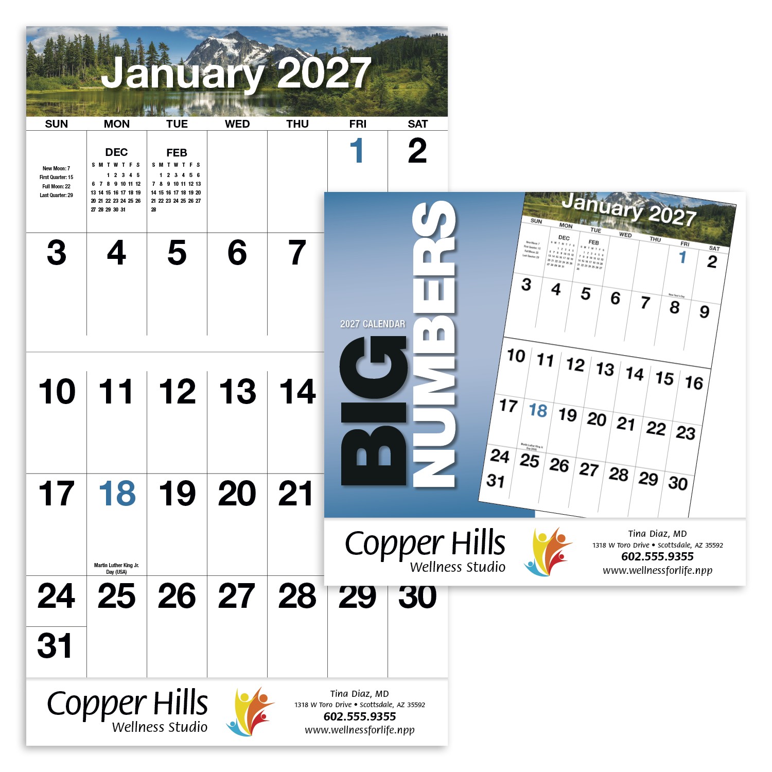 Picture of HotLine® Products Big Numbers Appointment Calendar - Stapled