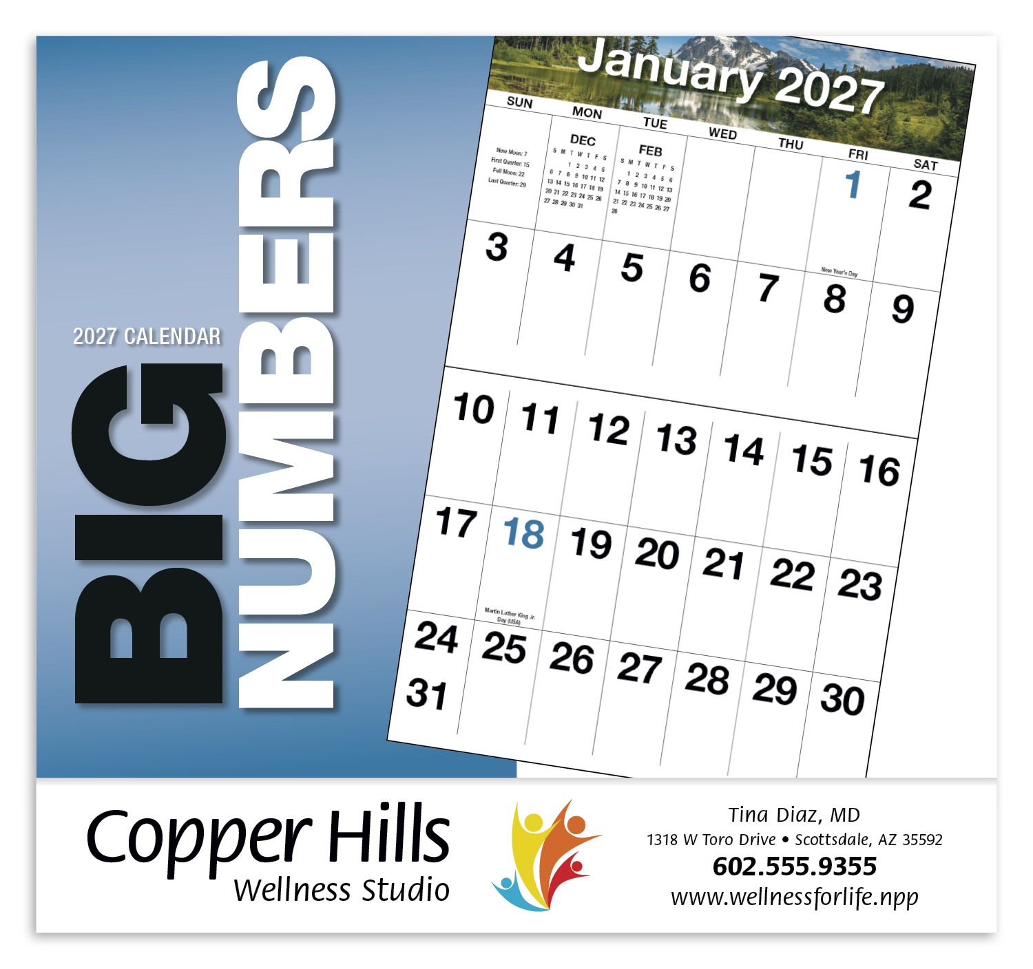Picture of HotLine® Products Big Numbers Appointment Calendar - Stapled