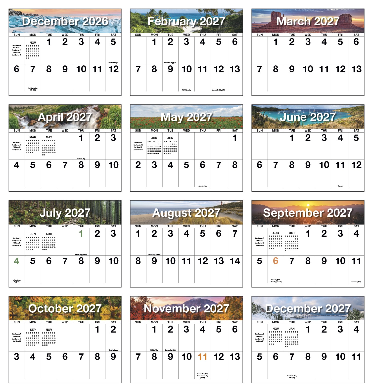 Picture of HotLine® Products Big Numbers Appointment Calendar - Stapled