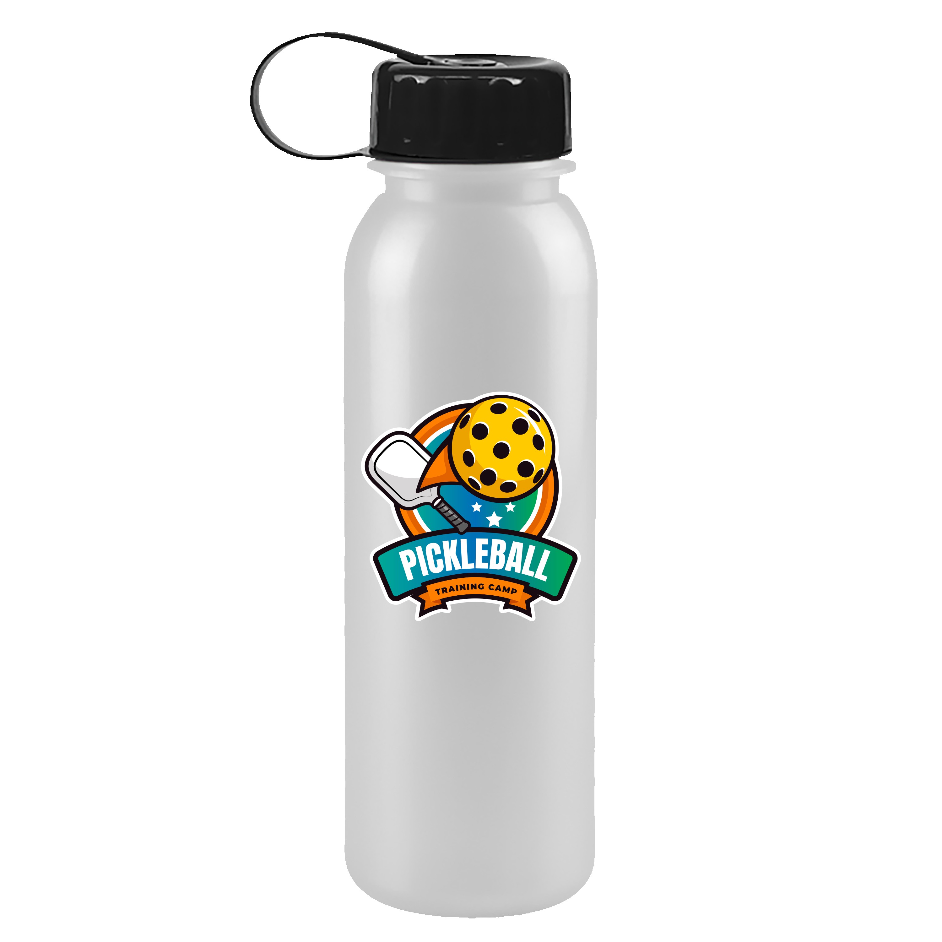Picture of Garyline® Terrain Metallike Bottle with Tethered Lid - 24 oz.