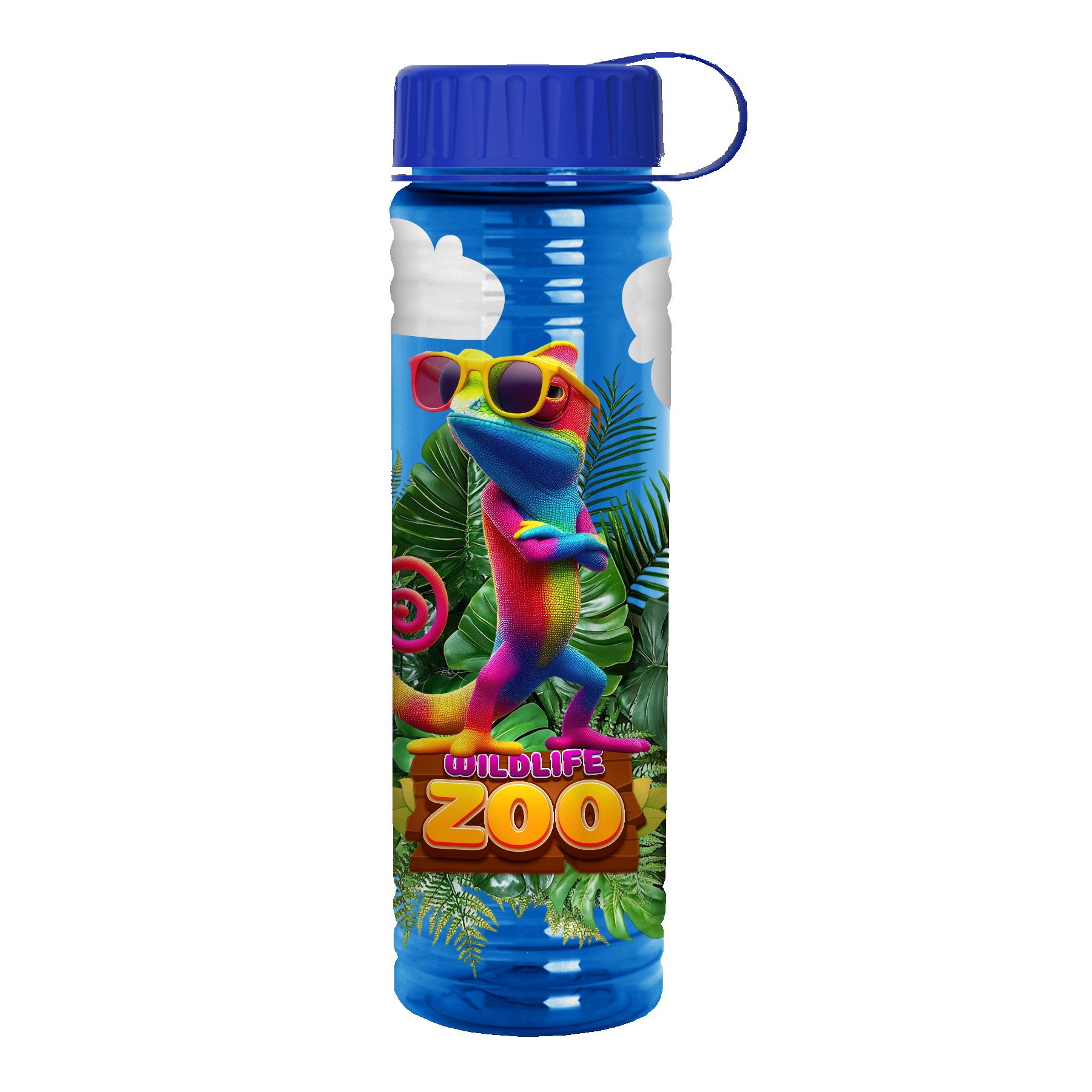 Picture of Garyline® Slim Fit Bottle with Tethered Lid - 24 oz.