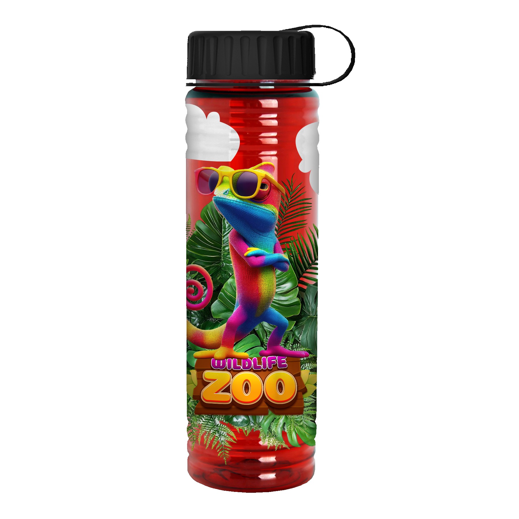 Picture of Garyline® Slim Fit Bottle with Tethered Lid - 24 oz.