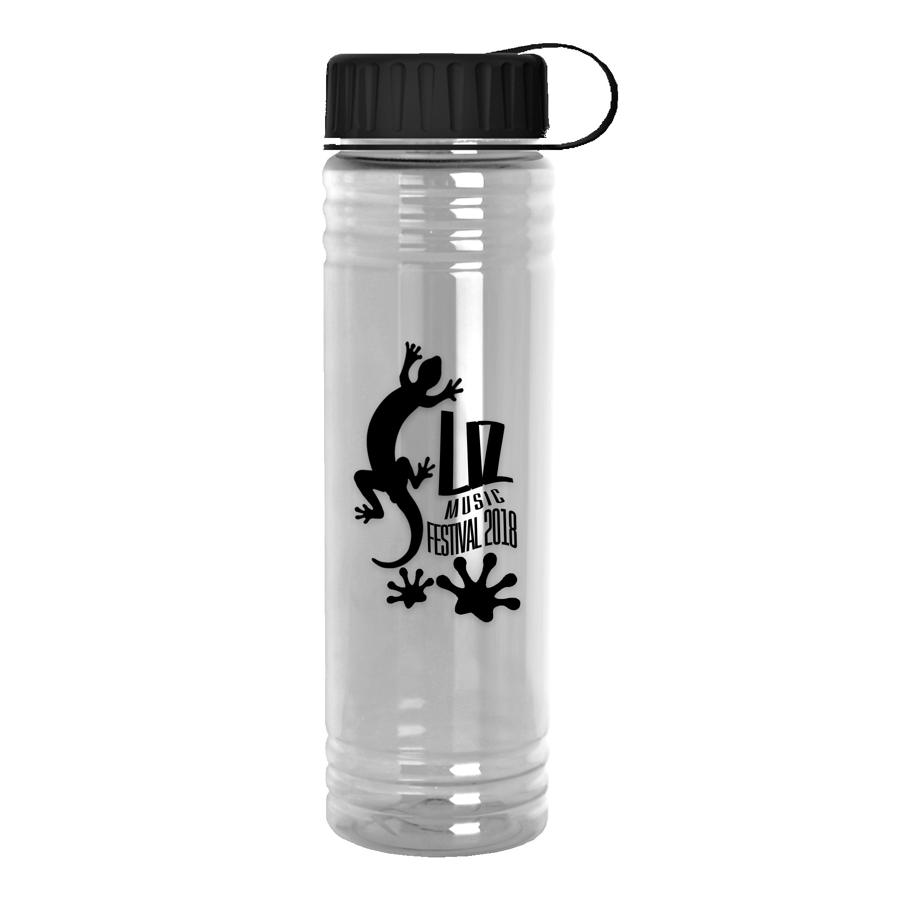 Picture of Garyline® Slim Fit Bottle with Tethered Lid - 24 oz.