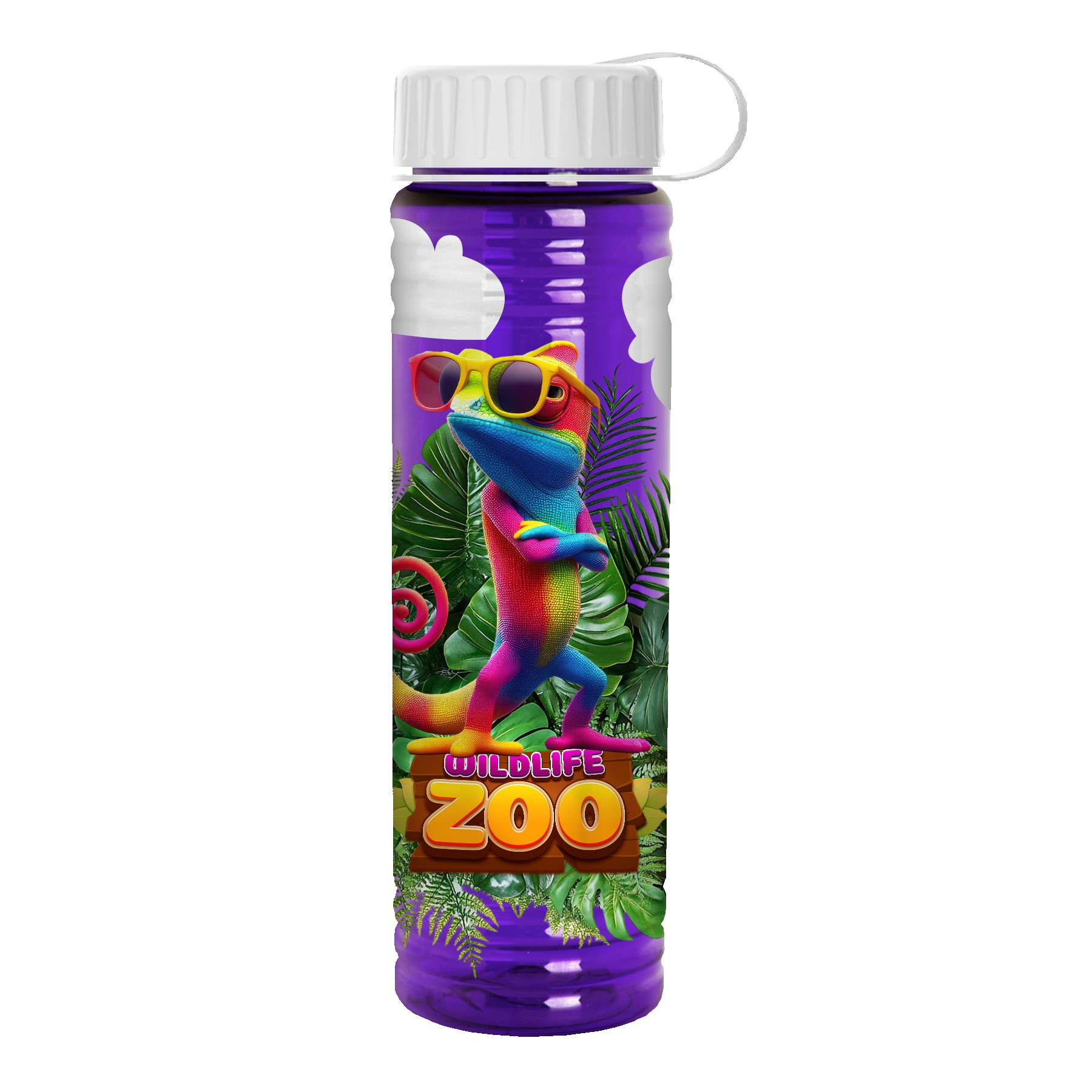 Picture of Garyline® Slim Fit Bottle with Tethered Lid - 24 oz.