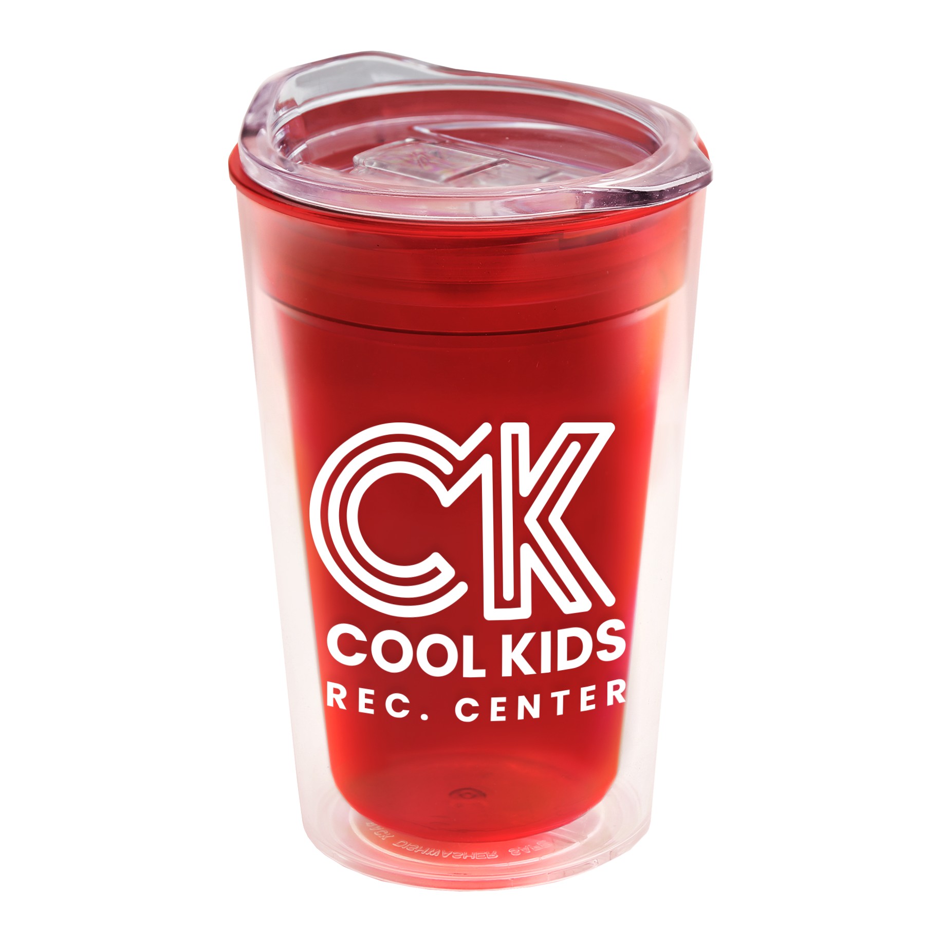 Picture of Garyline® Transparent Tumbler with Slider Lid - 14 oz.