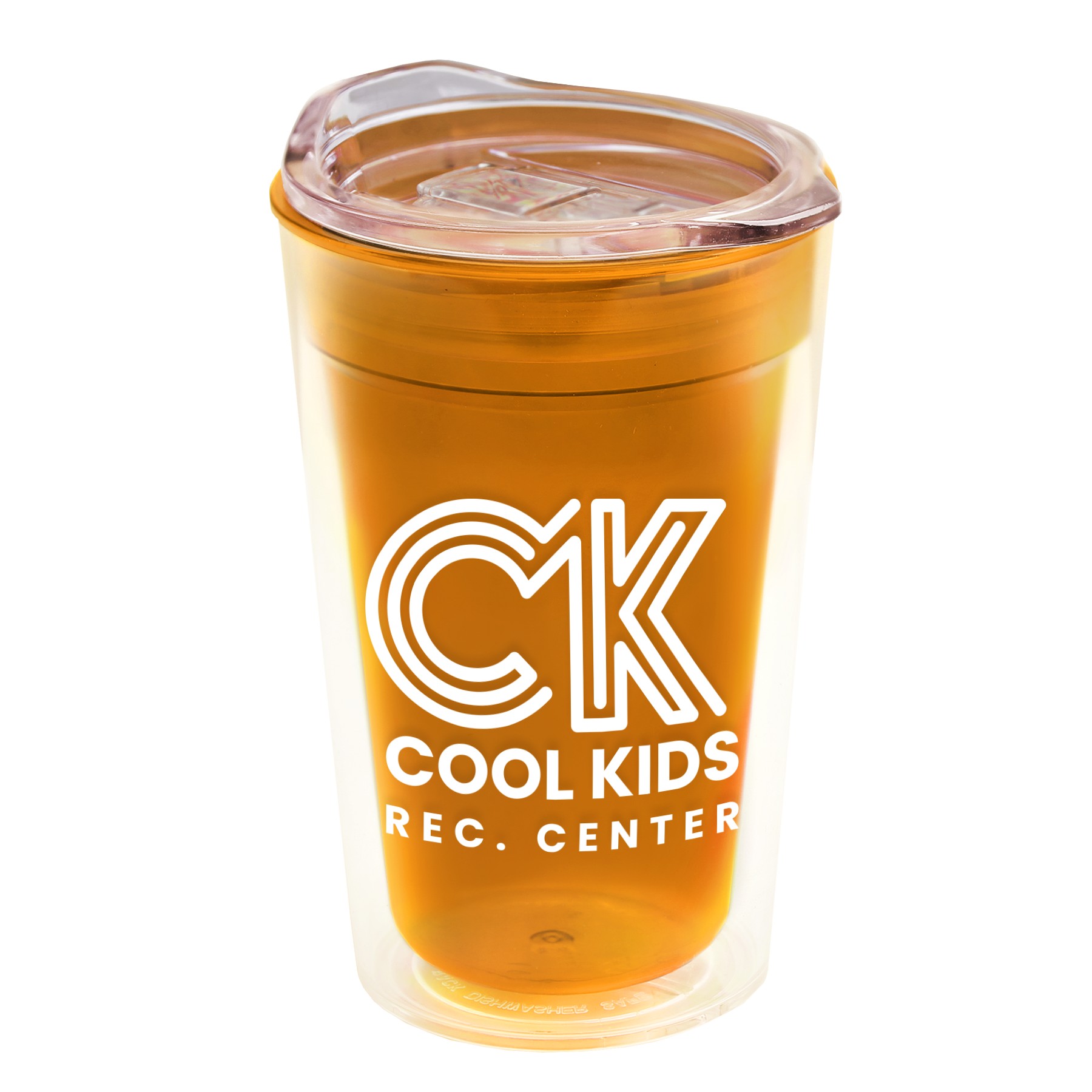 Picture of Garyline® Transparent Tumbler with Slider Lid - 14 oz.