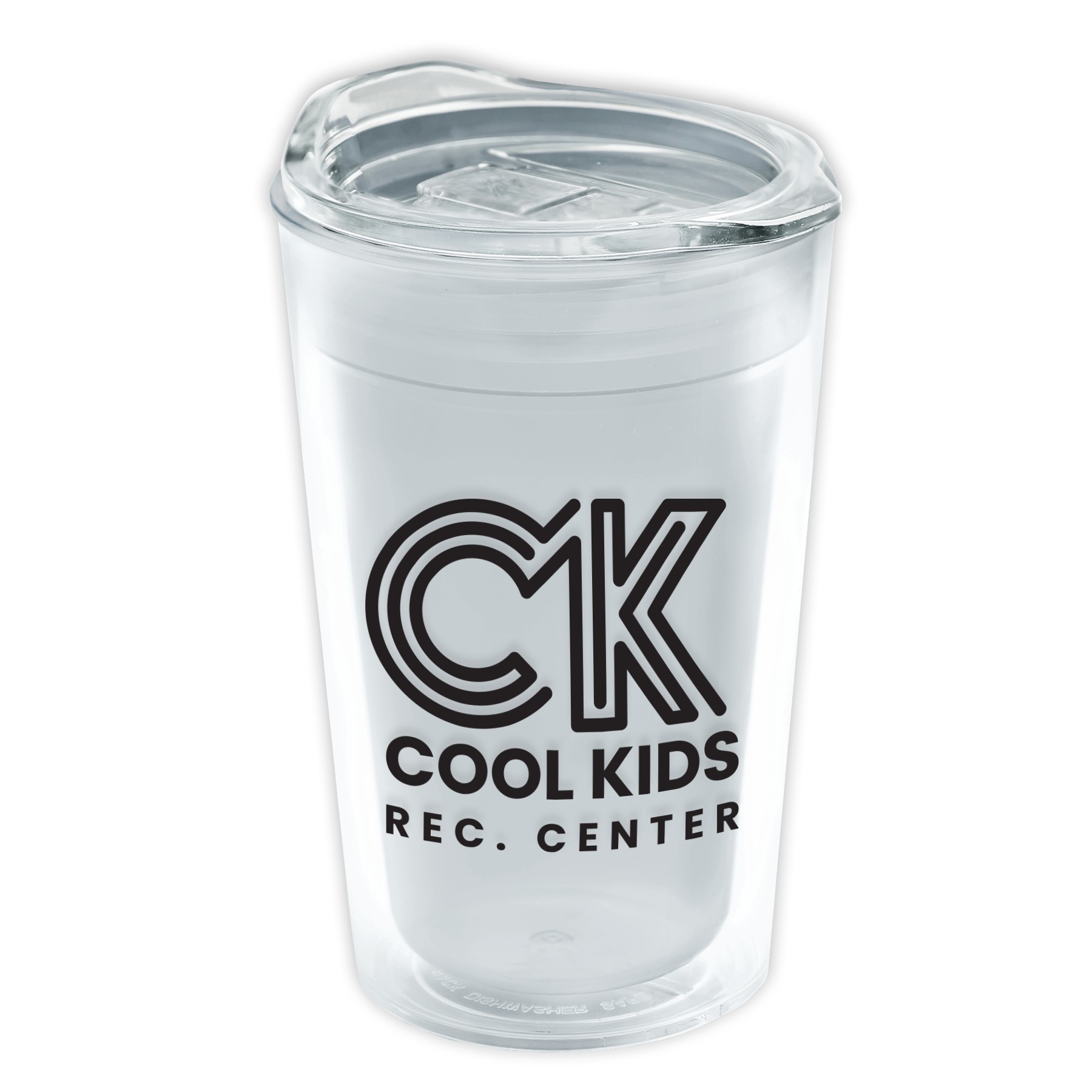 Picture of Garyline® Transparent Tumbler with Slider Lid - 14 oz.