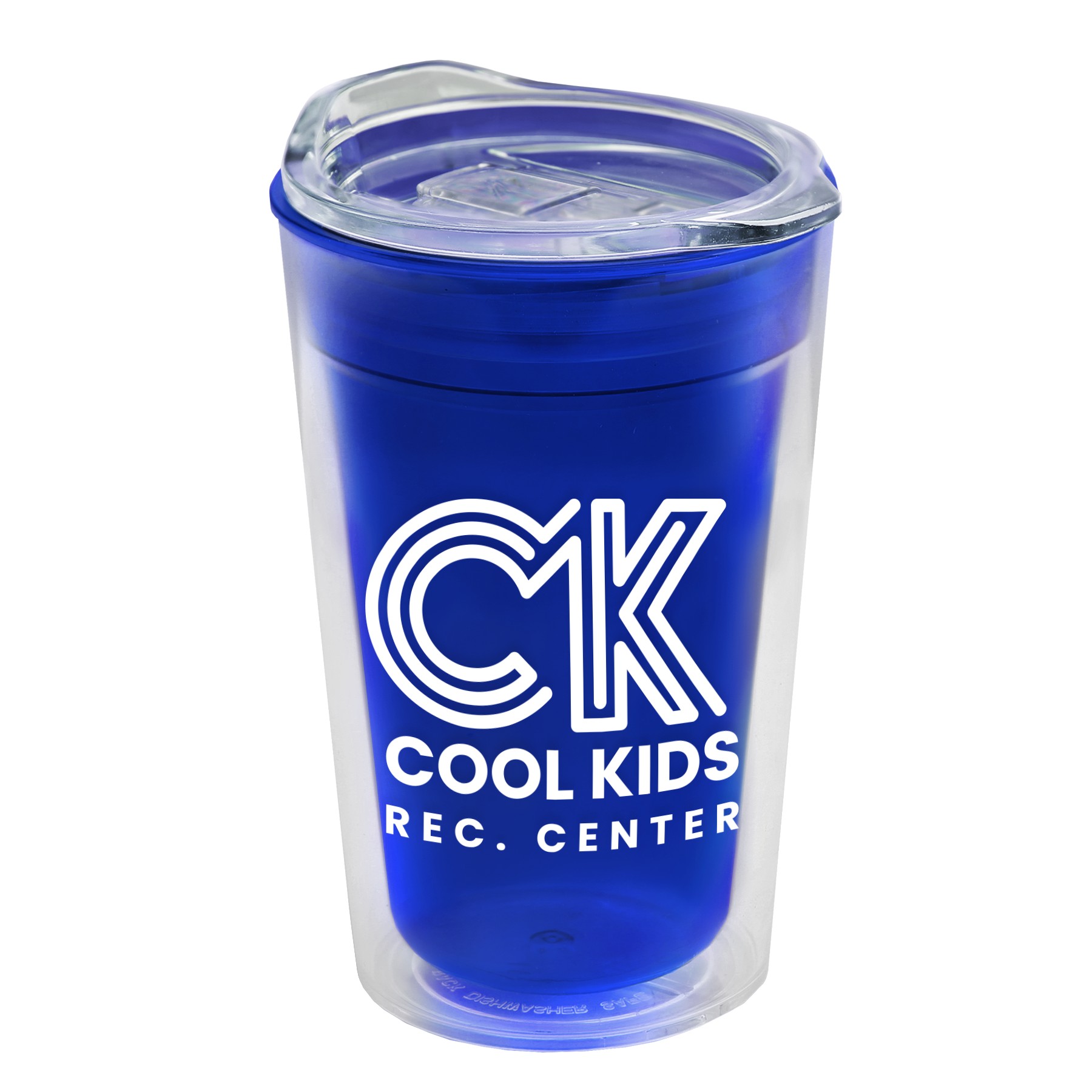 Picture of Garyline® Transparent Tumbler with Slider Lid - 14 oz.