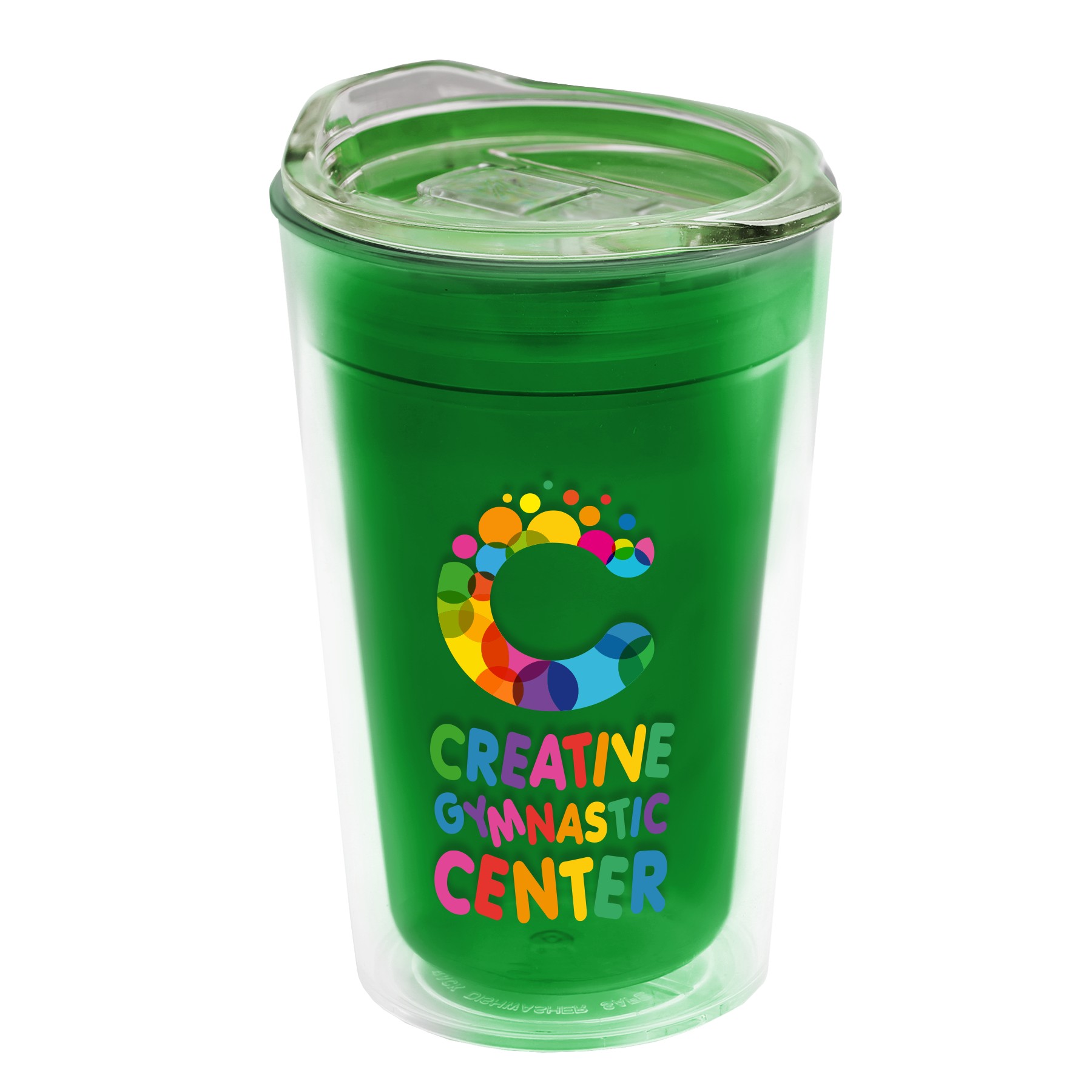 Picture of Garyline® Transparent Tumbler with Slider Lid - 14 oz.
