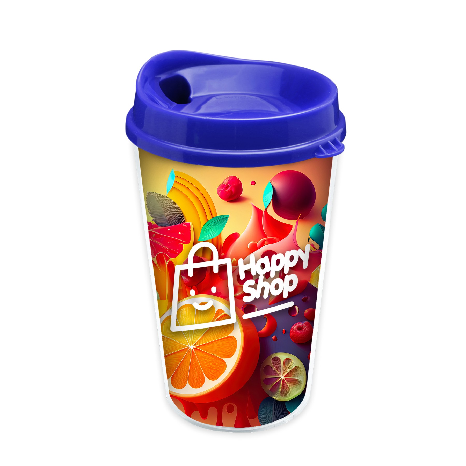 Picture of Garyline® Transparent Tumbler with Sip Lid and Full-Color Paper Insert - 16 oz.