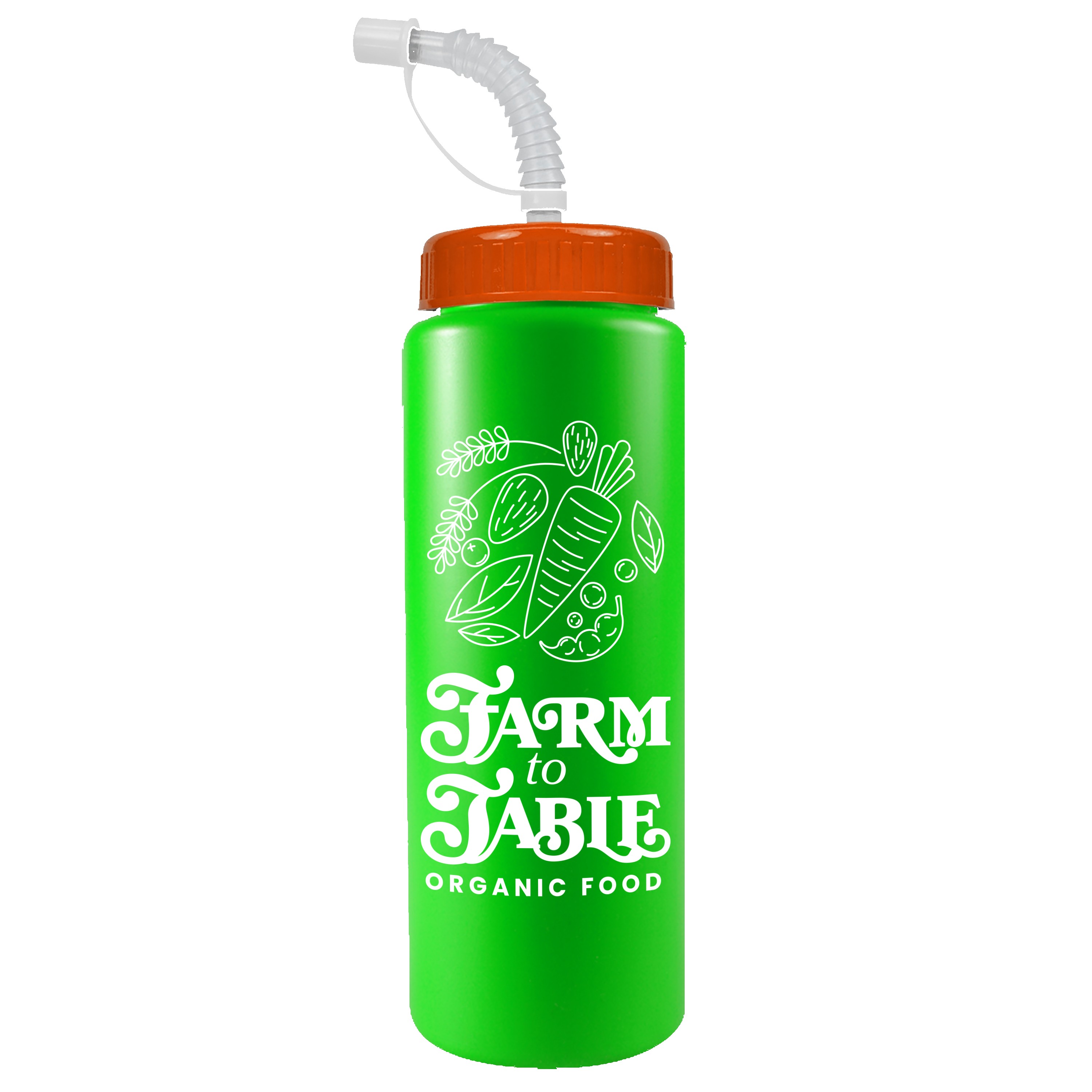 Picture of Garyline® Quart Sport Bottle with Straw Lid - 32 oz.