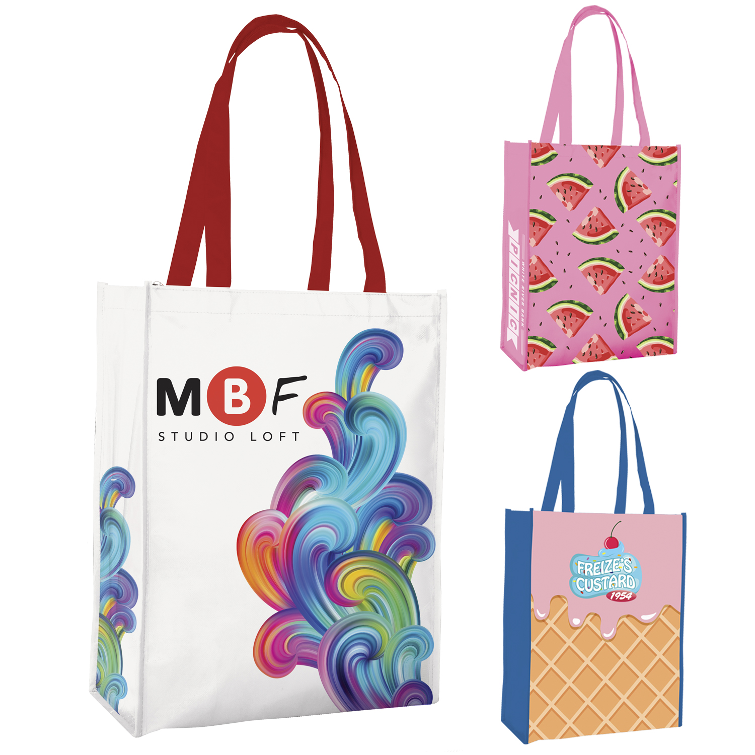 Picture of Universal Source® Laminated Non-Woven Portrait Tote