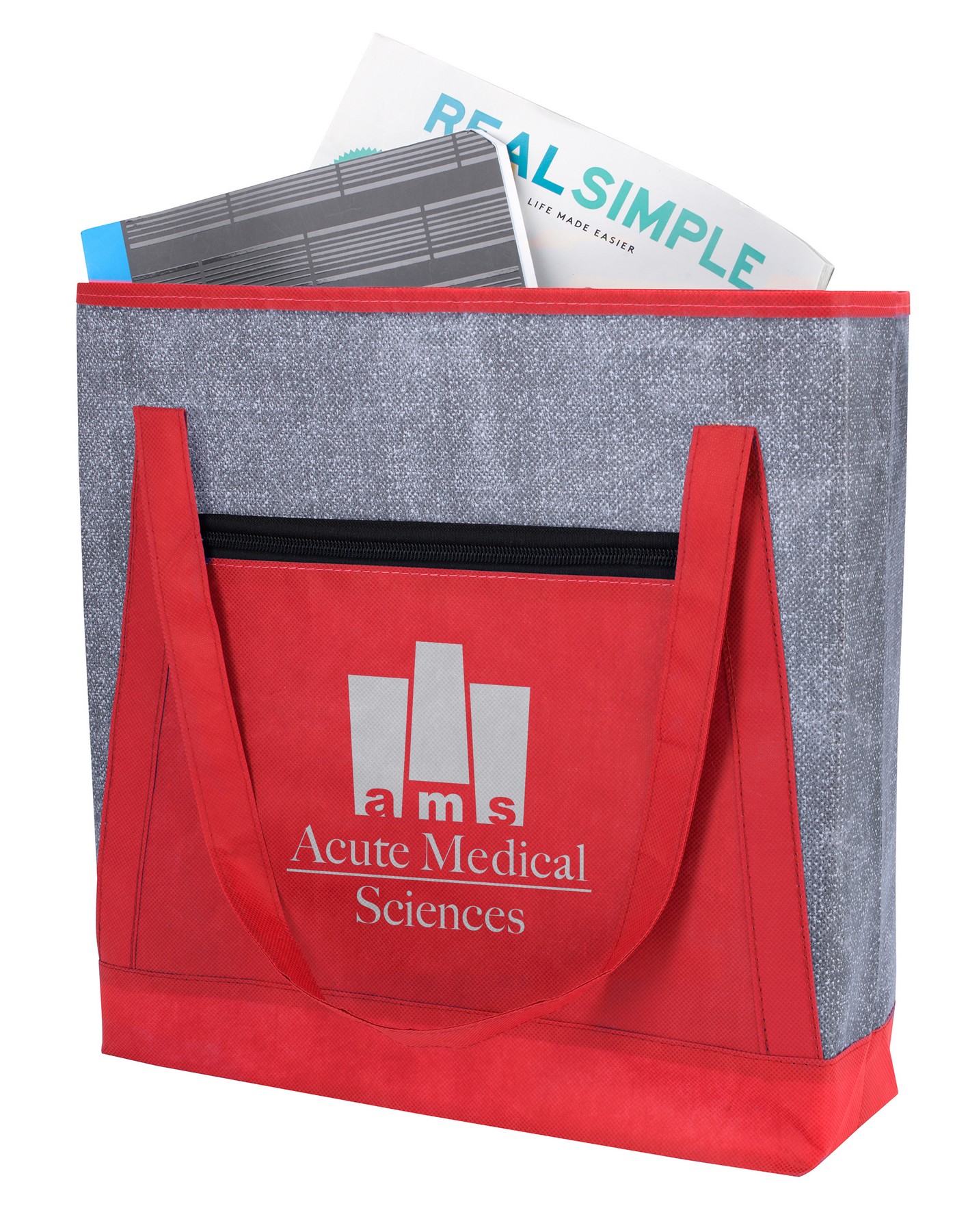 Picture of Good Value™ Heathered RPET Non-Woven Tote