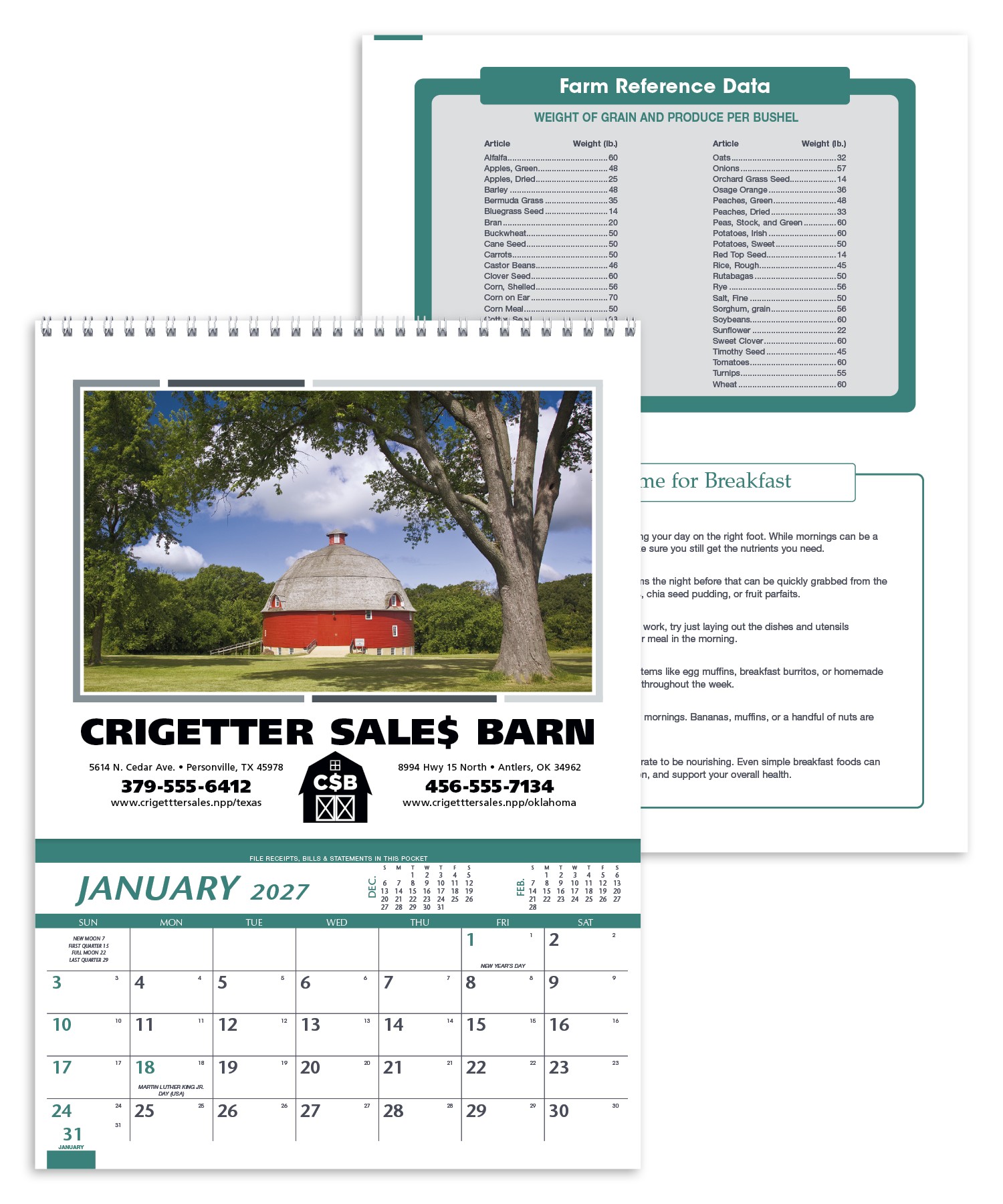 Picture of Triumph® Calendars Farm Pocket Calendar