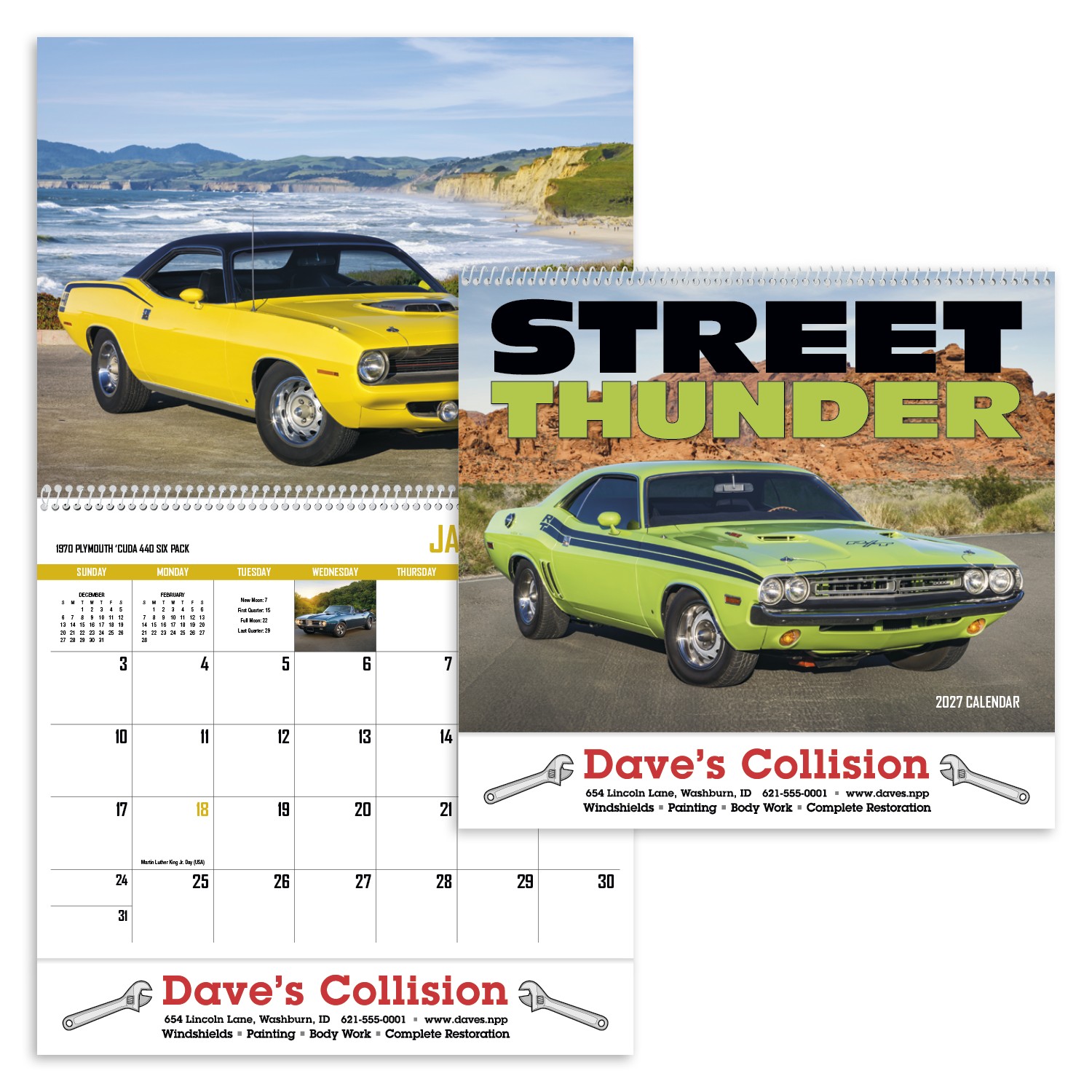 Picture of HotLine® Products Street Thunder Appointment Calendar - Spiral