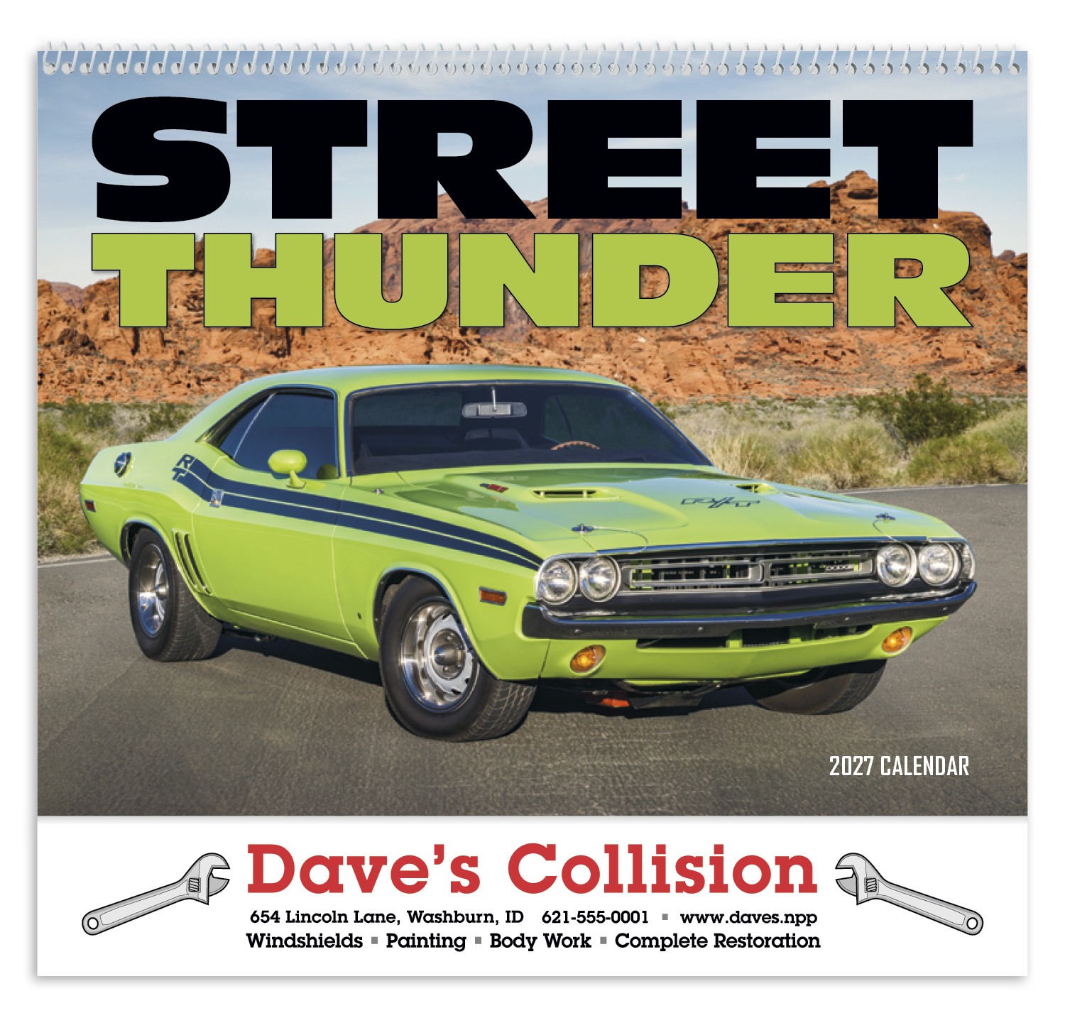 Picture of HotLine® Products Street Thunder Appointment Calendar - Spiral