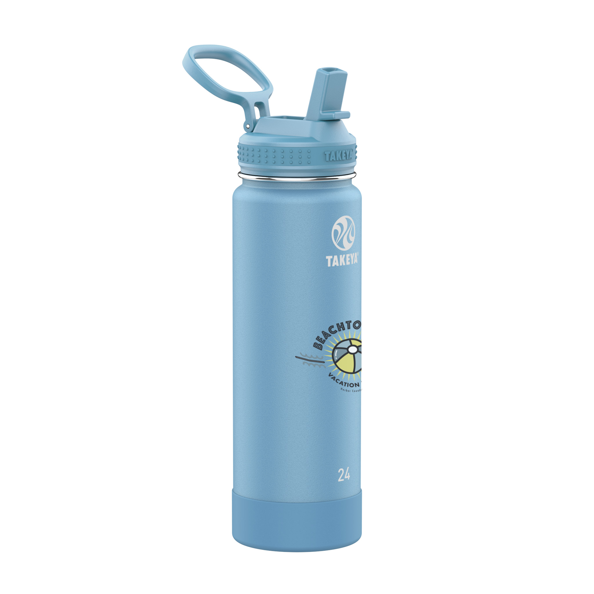 Picture of Takeya® 24 oz. Water Bottle with Actives Straw Lid™, Full Color Digital