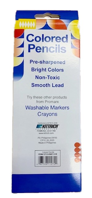 Picture of COLORED PENCILS - 10-Pack Box of Colored Pencils