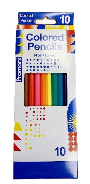 Picture of COLORED PENCILS - 10-Pack Box of Colored Pencils