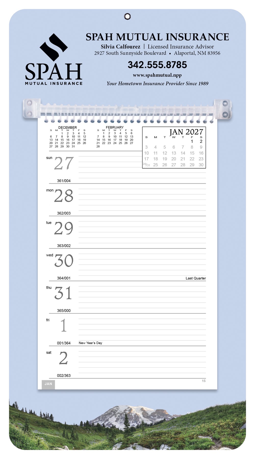 Picture of Triumph® Calendars Full-Color Weekly Memo Calendar