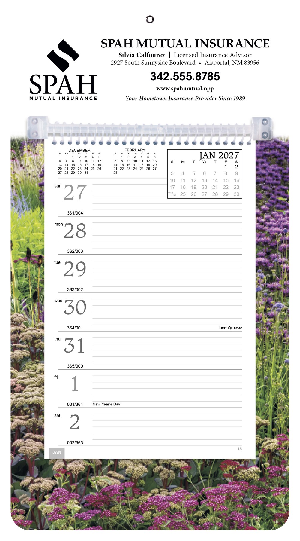 Picture of Triumph® Calendars Full-Color Weekly Memo Calendar