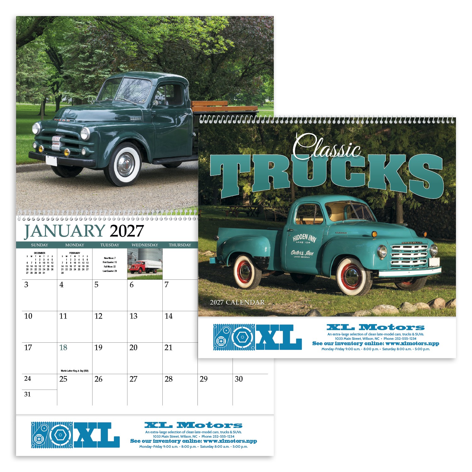 Picture of HotLine® Products Classic Trucks Appointment Calendar - Spiral