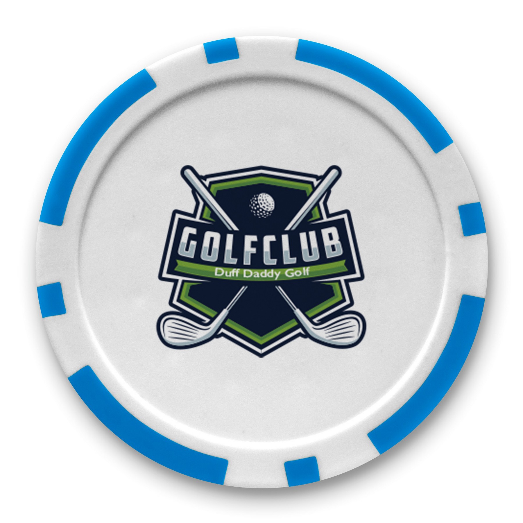 Picture of Colored 2-Ball, 1-Poker Chip Par Pack