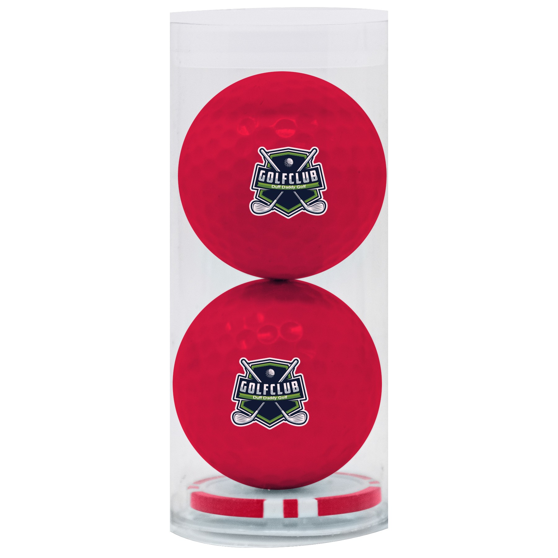 Picture of Colored 2-Ball, 1-Poker Chip Par Pack