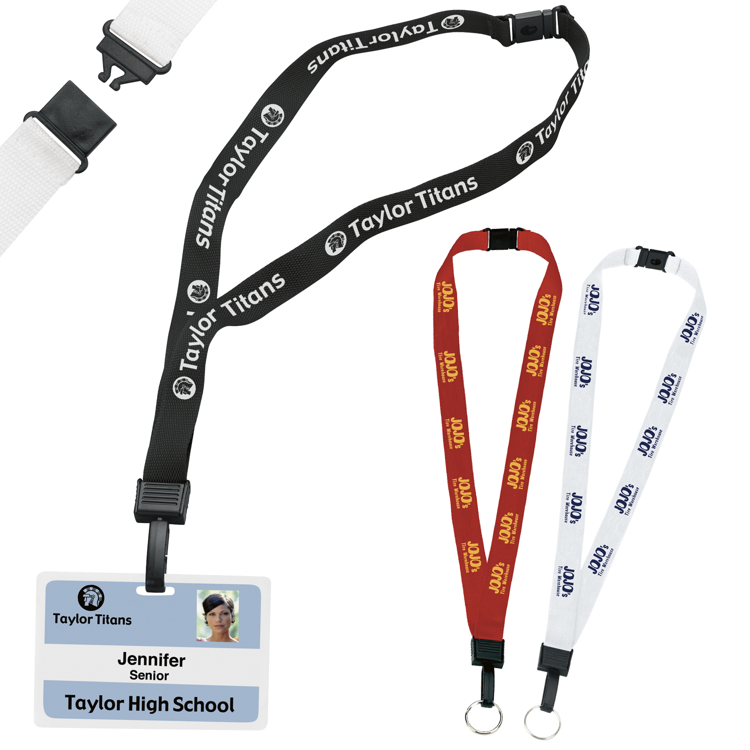 Picture of 3/4" Breakaway Lanyard with Key Ring