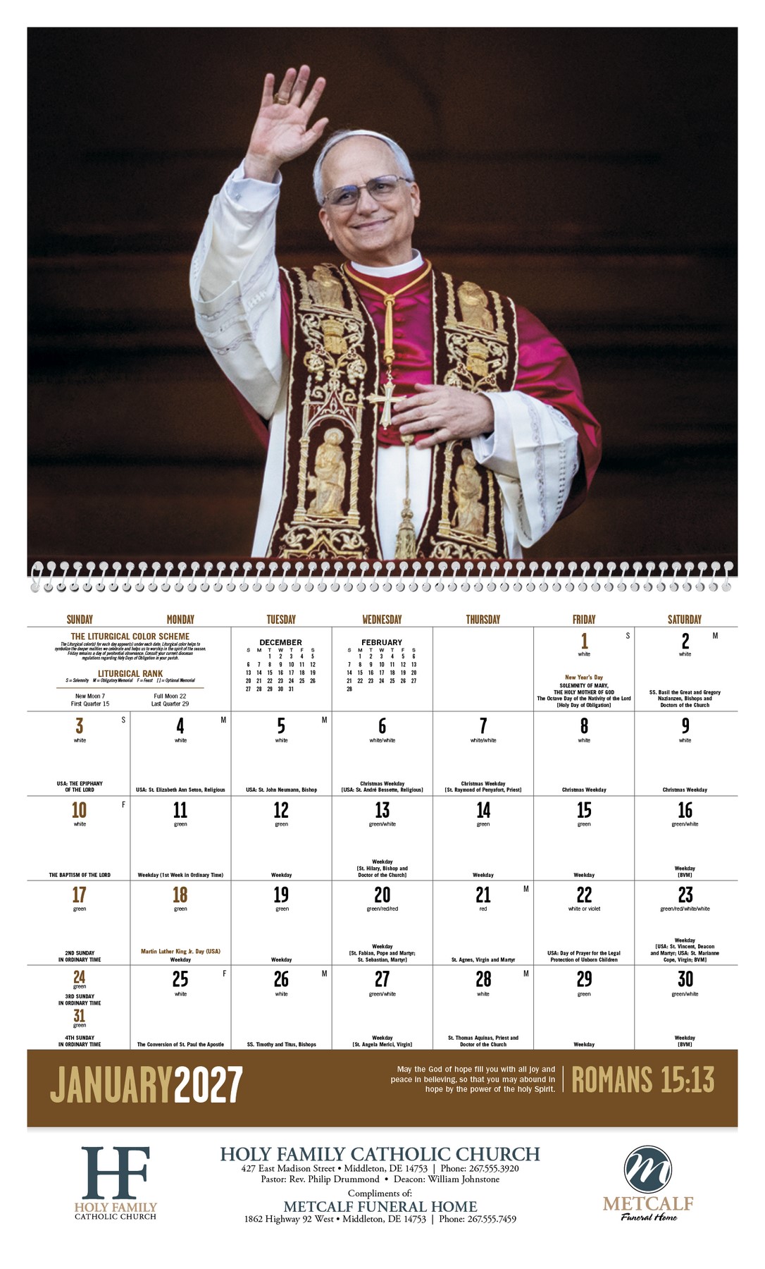 Picture of Good Value™ Catholic Spirit - Spiral Calendar