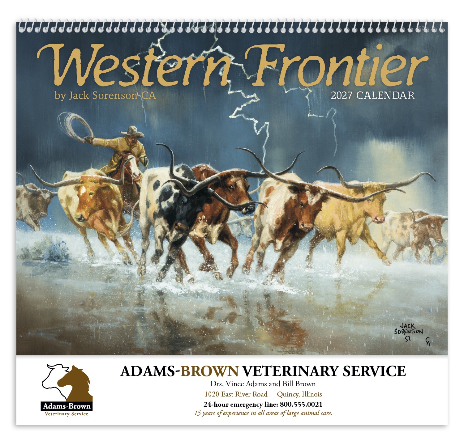 Picture of Good Value™ Western Frontier - Spiral Calendar