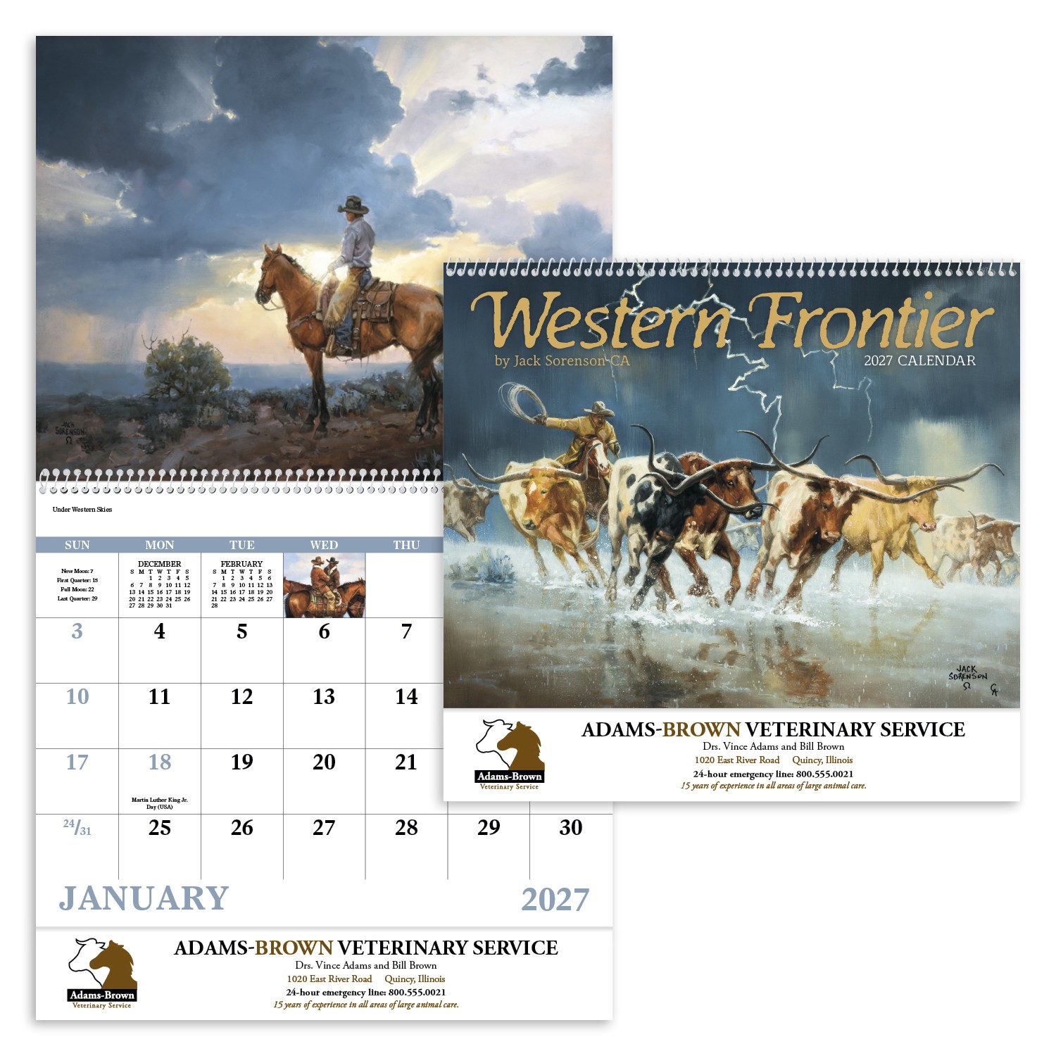 Picture of Good Value™ Western Frontier - Spiral Calendar