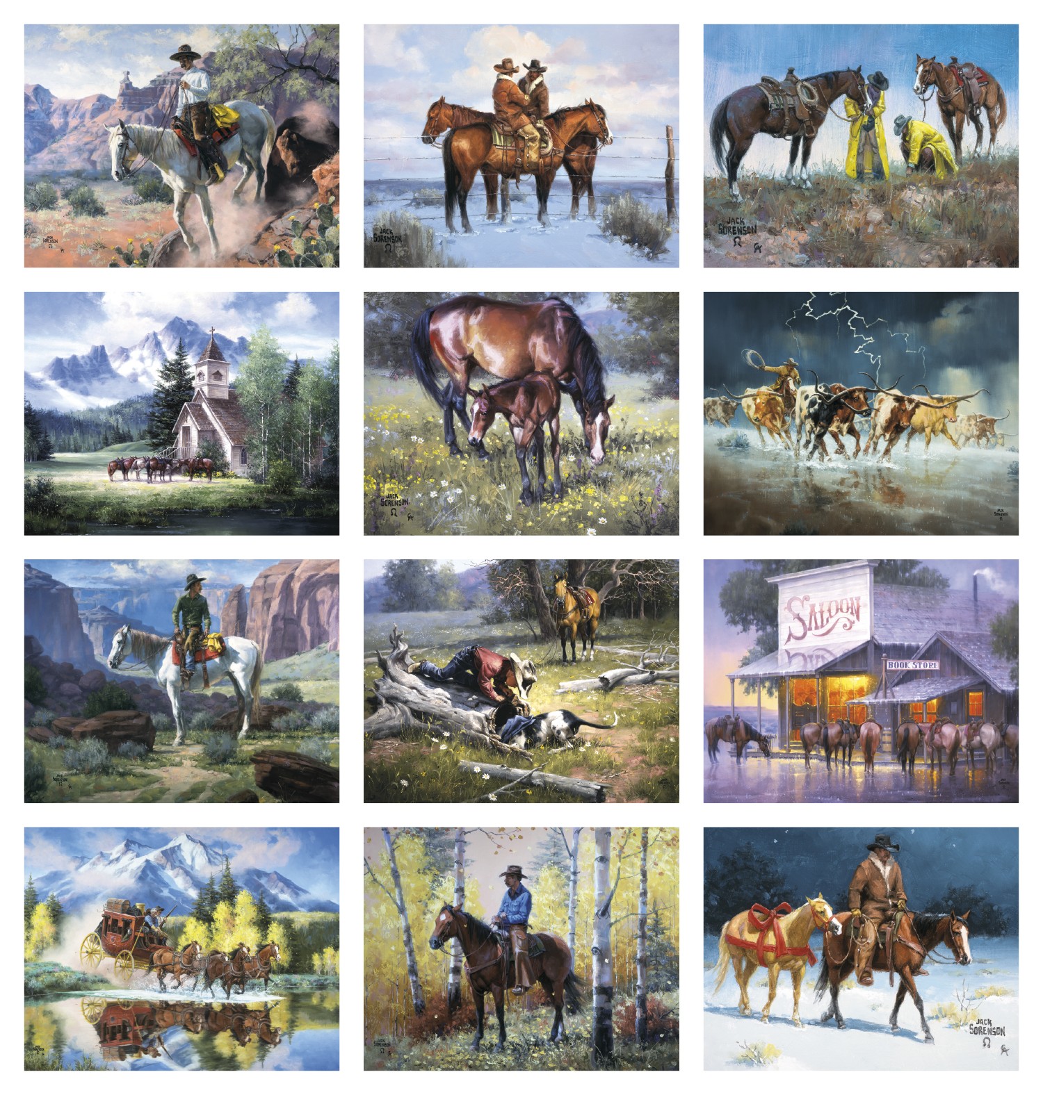 Picture of Good Value™ Western Frontier - Spiral Calendar